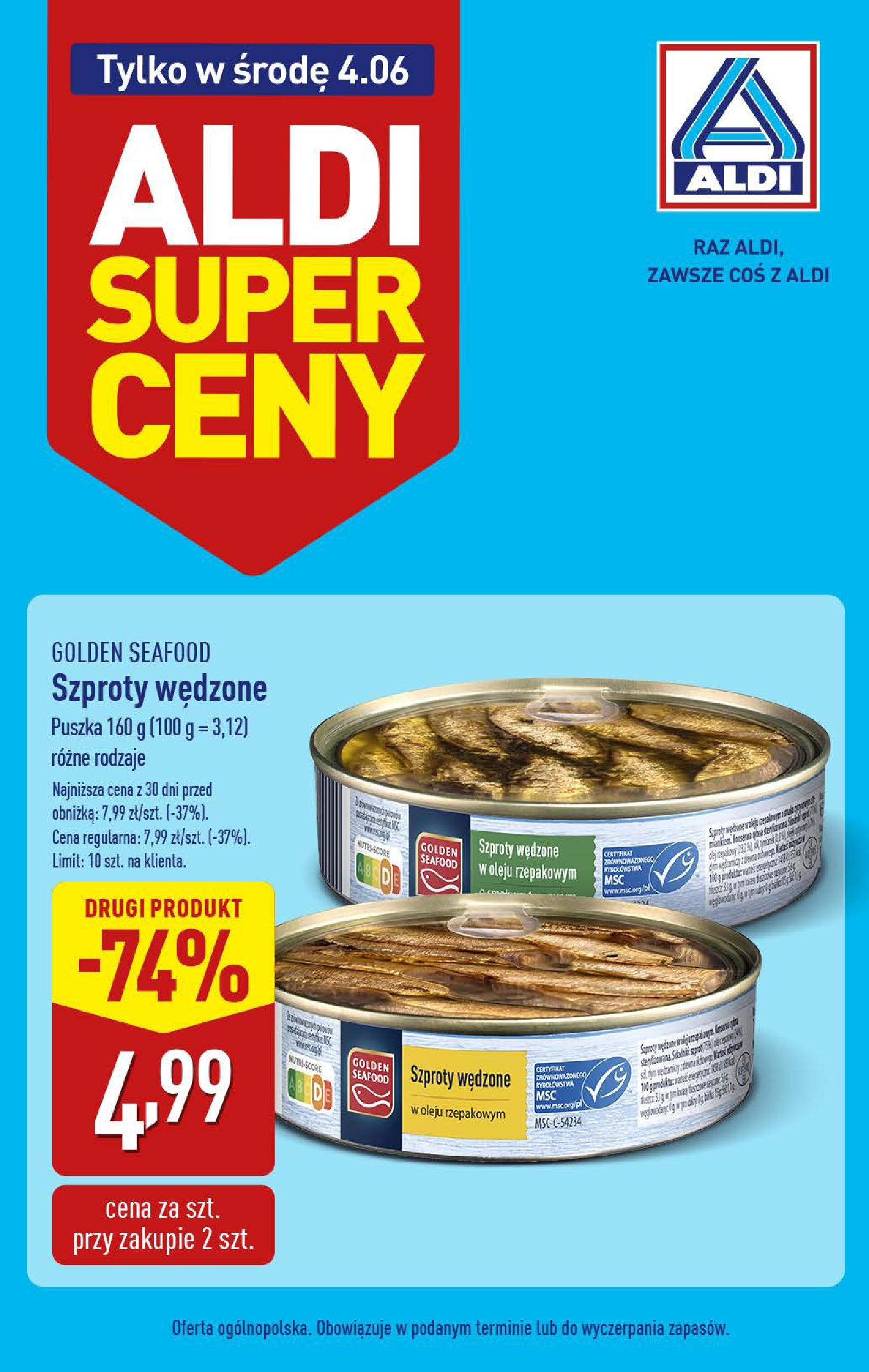 aldi - ALDI - Od środy gazetka ważna od 04.06. - 04.06.