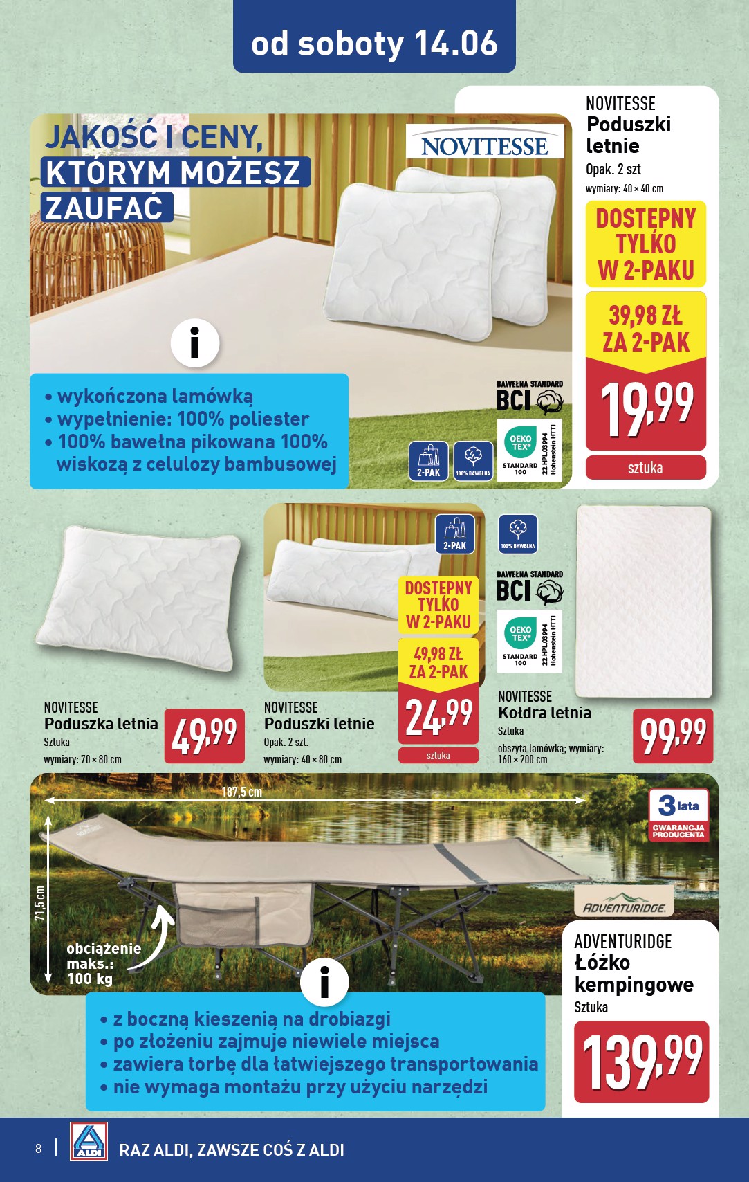 aldi - Gazetka ALDI - Artykuły przemysłowe i tekstylia ważna od 11.06. - 14.06. - page: 8