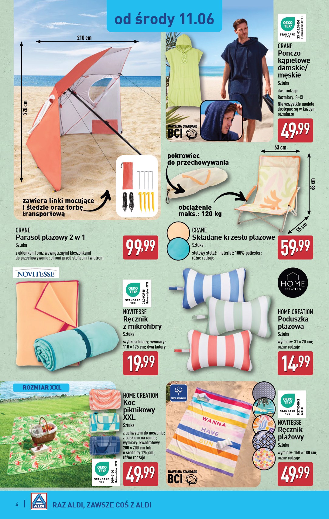 aldi - Gazetka ALDI - Artykuły przemysłowe i tekstylia ważna od 11.06. - 14.06. - page: 4