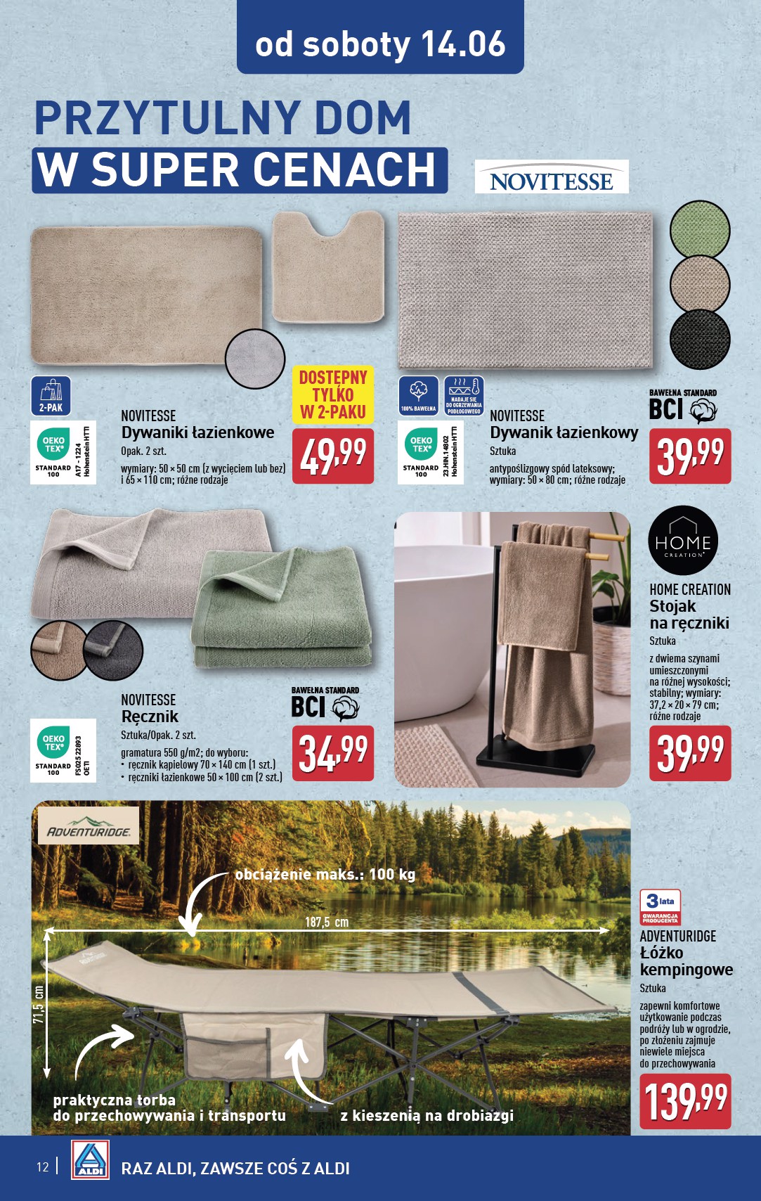 aldi - Gazetka ALDI - Artykuły przemysłowe i tekstylia ważna od 11.06. - 14.06. - page: 12
