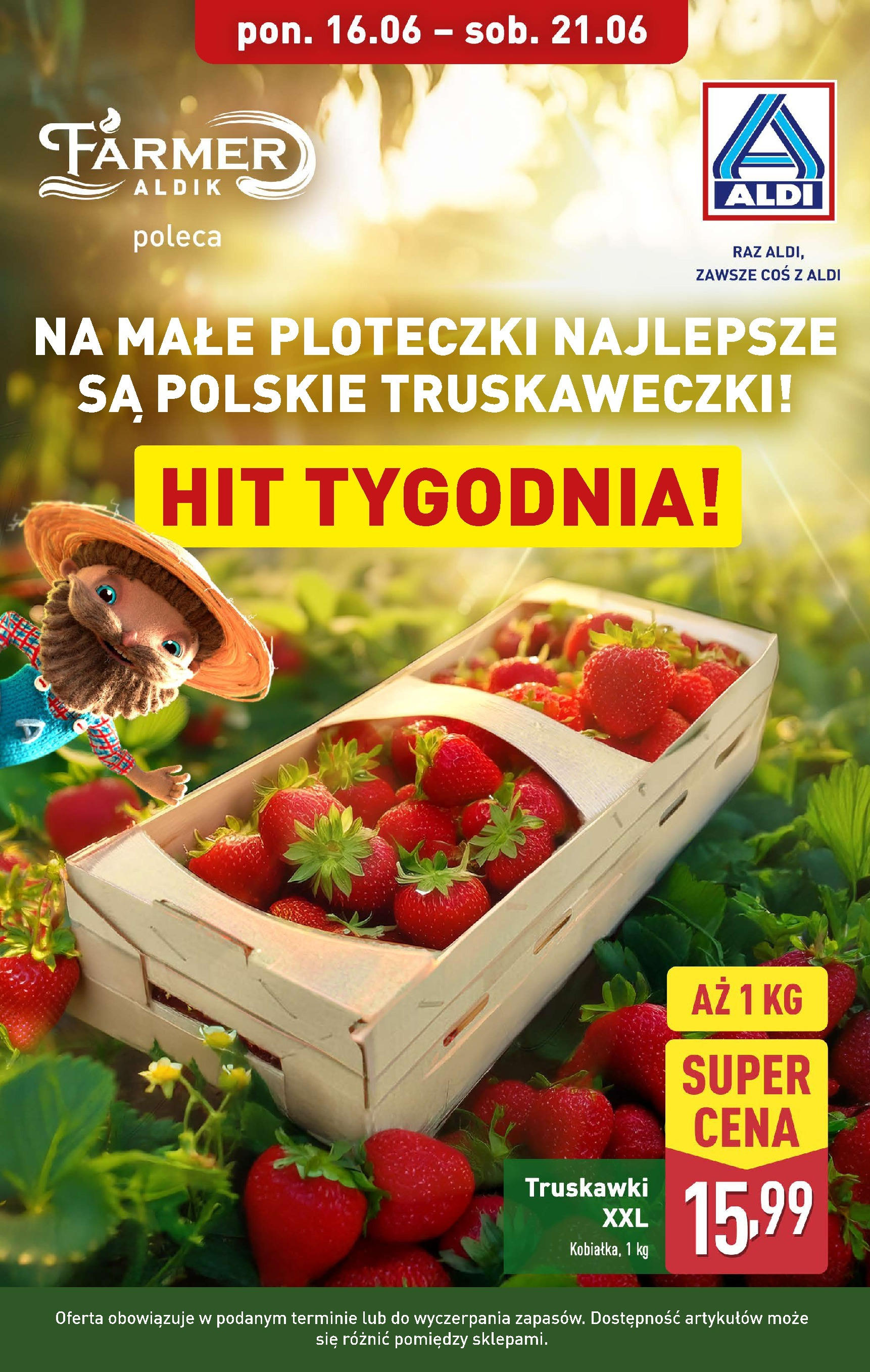aldi - Gazetka ALDI - Truskawki ważna od 16.06. - 21.06.