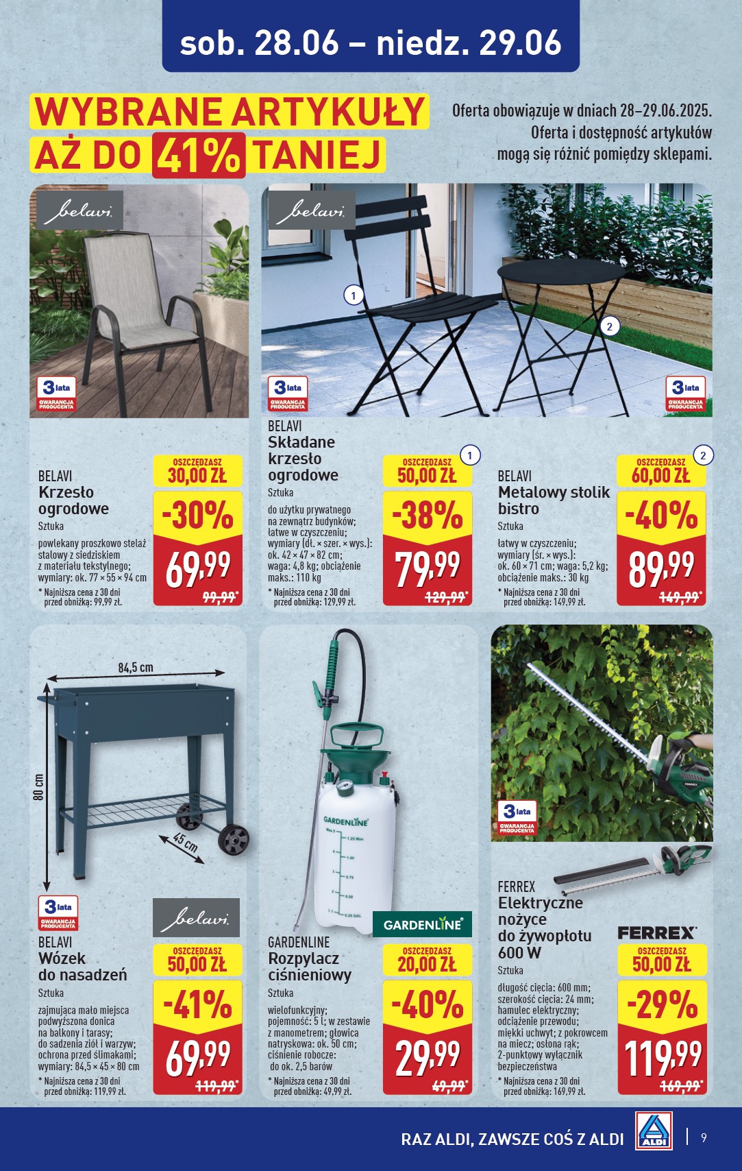 aldi - Gazetka ALDI - Artykuły przemysłowe i tekstylia ważna od 25.06. - 28.06. - page: 9