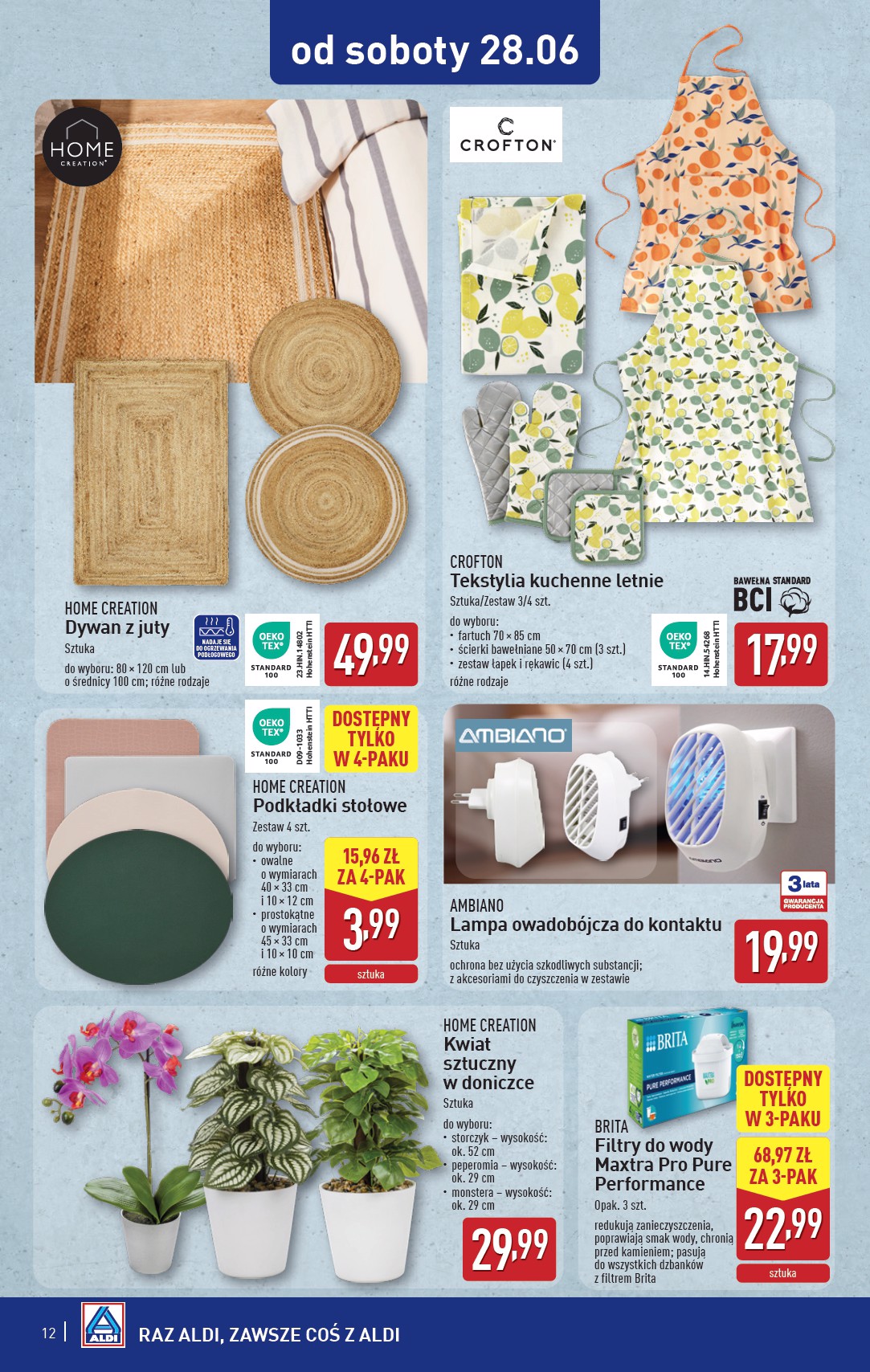 aldi - Gazetka ALDI - Artykuły przemysłowe i tekstylia ważna od 25.06. - 28.06. - page: 12