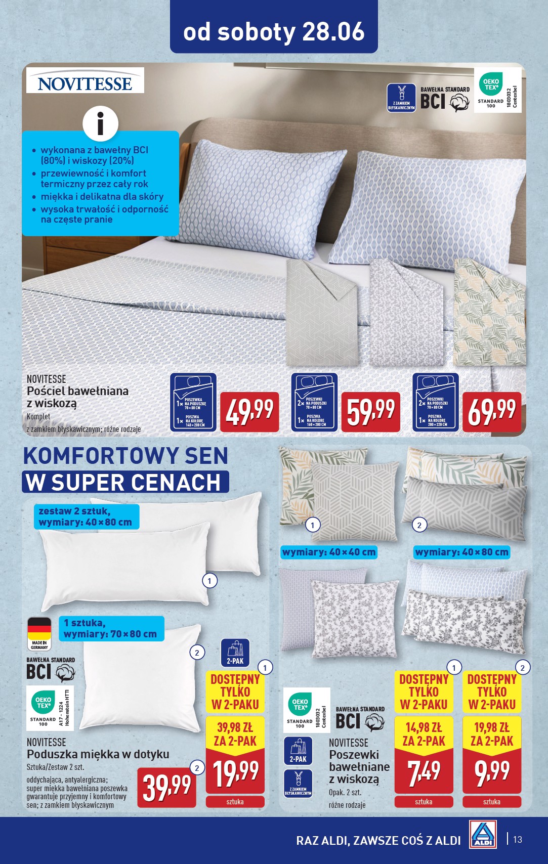 aldi - Gazetka ALDI - Artykuły przemysłowe i tekstylia ważna od 25.06. - 28.06. - page: 13