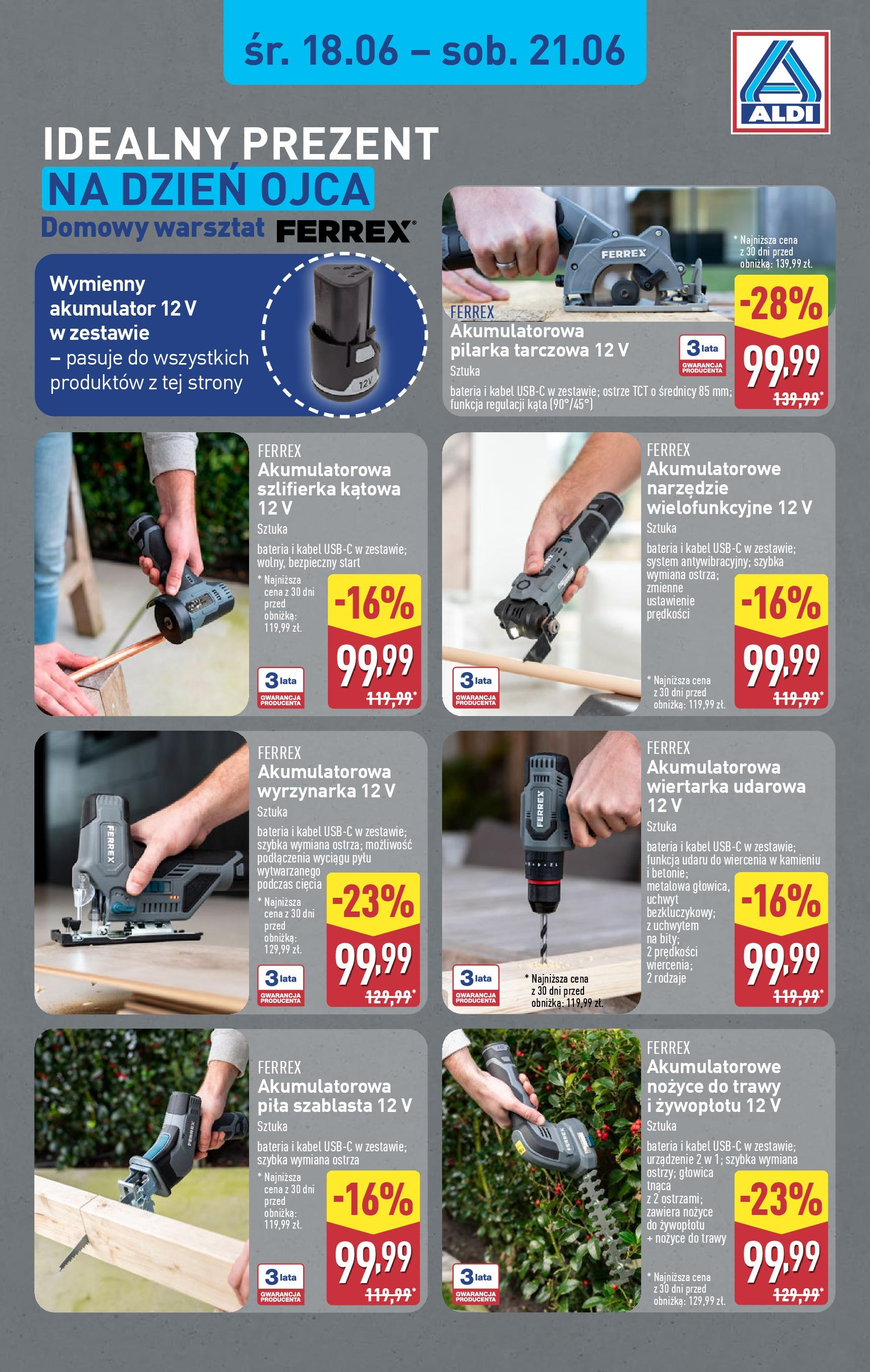 aldi - Gazetka ALDI - Ferrex ważna od 18.06. - 21.06.
