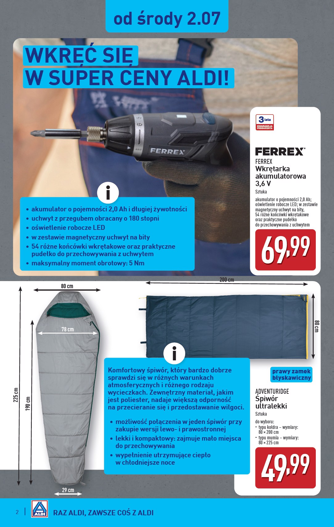 aldi - Gazetka ALDI - Artykuły przemysłowe i tekstylia ważna od 02.07. - 05.07. - page: 2