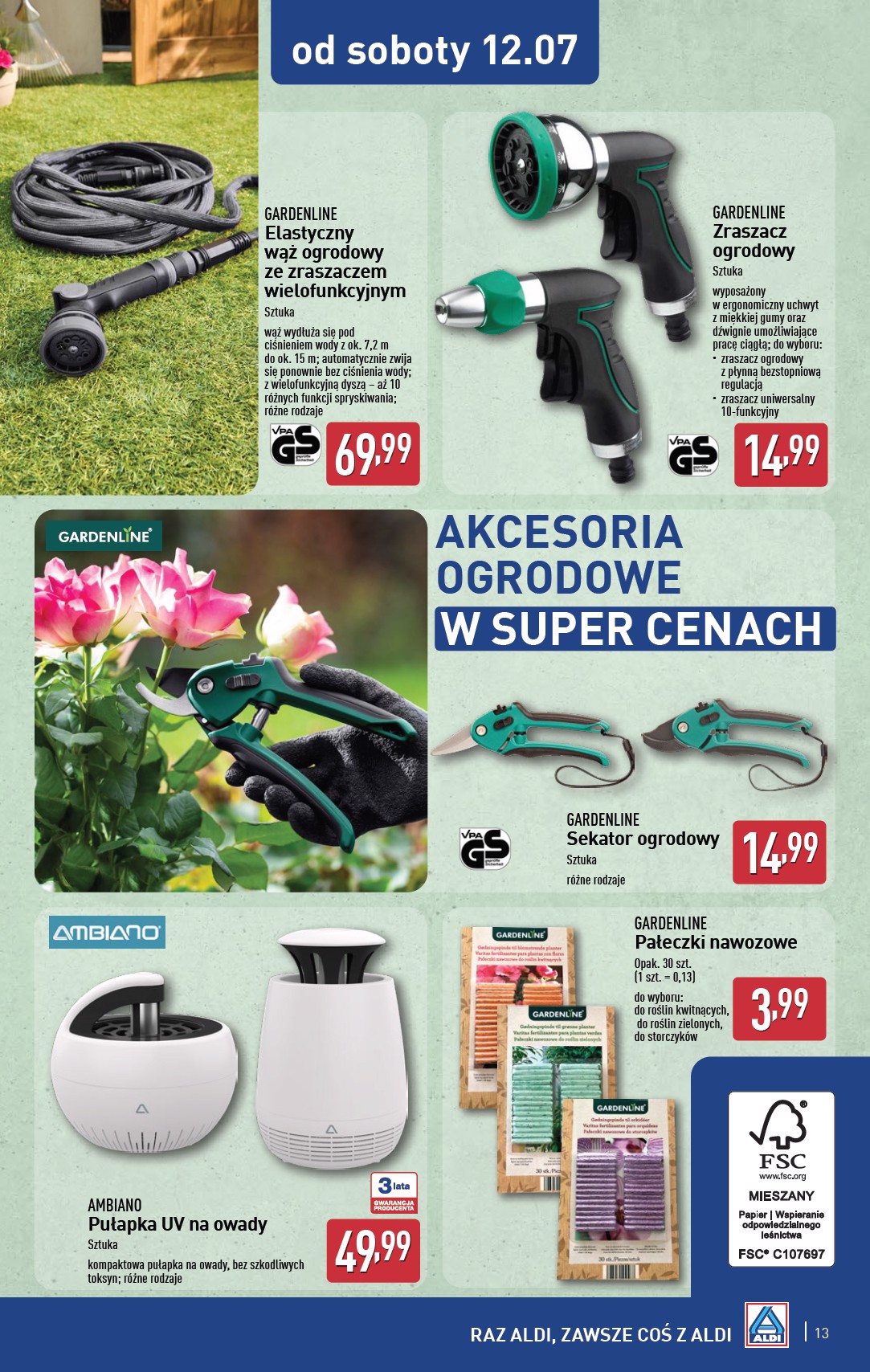 aldi - Gazetka ALDI - Artykuły przemysłowe i tekstylia ważna od 09.07. - 12.07. - page: 13