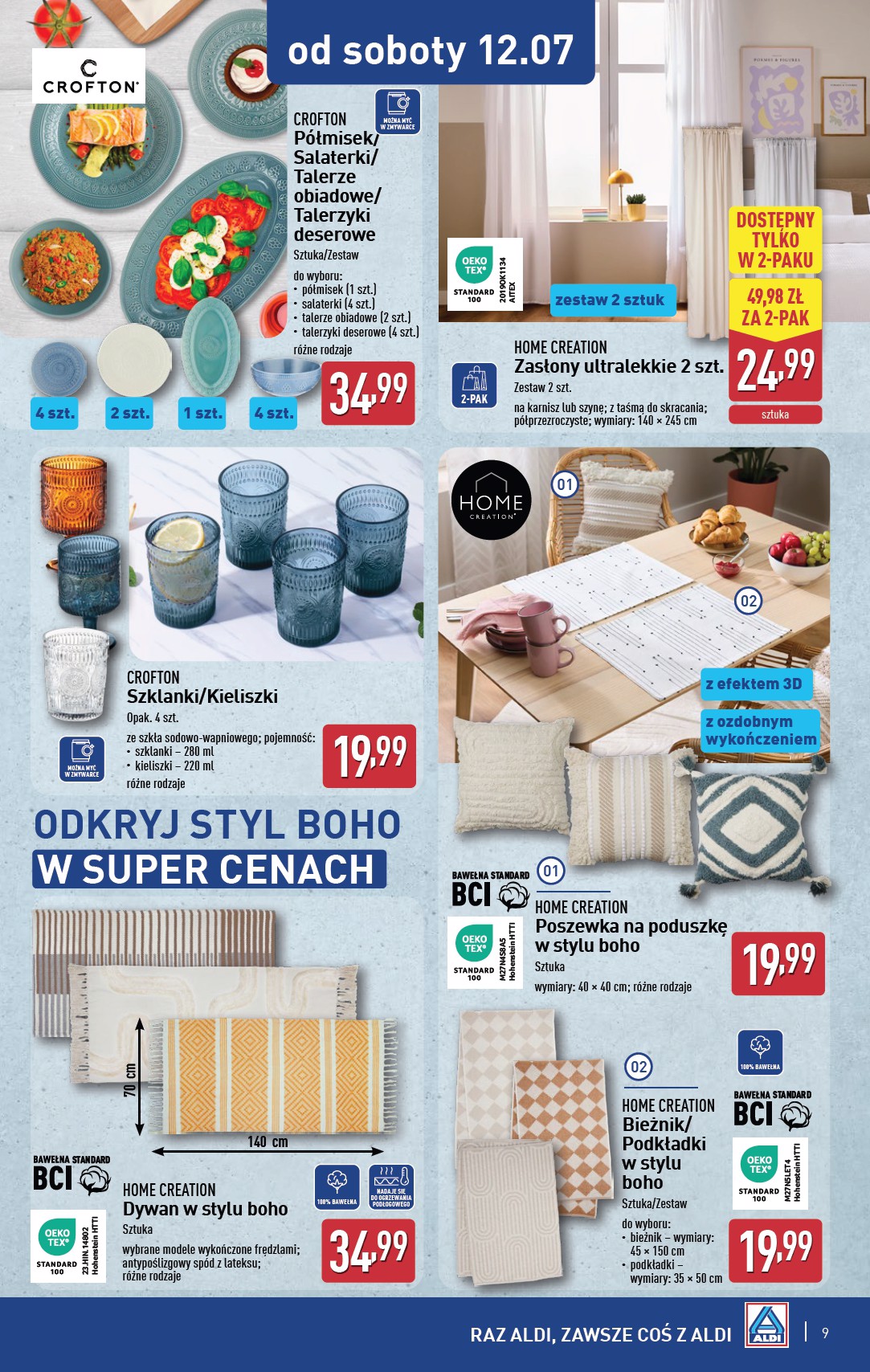 aldi - Gazetka ALDI - Artykuły przemysłowe i tekstylia ważna od 09.07. - 12.07. - page: 9