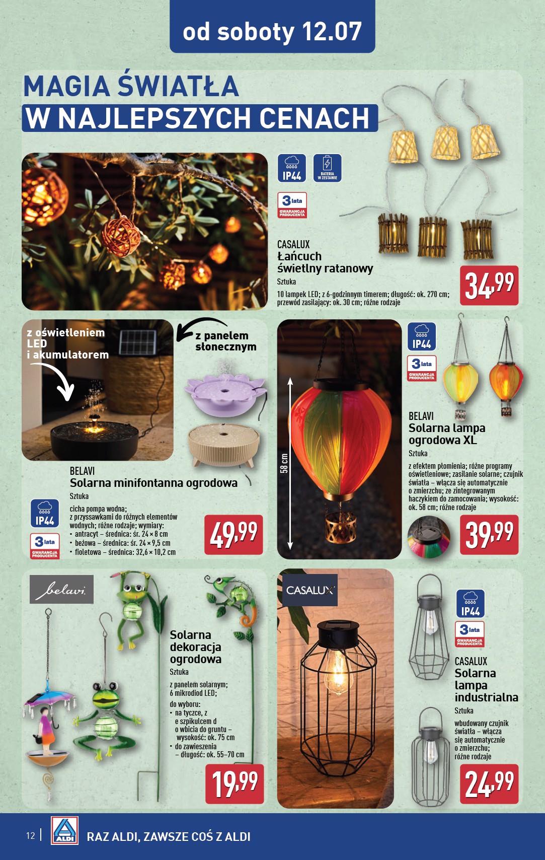 aldi - Gazetka ALDI - Artykuły przemysłowe i tekstylia ważna od 09.07. - 12.07. - page: 12