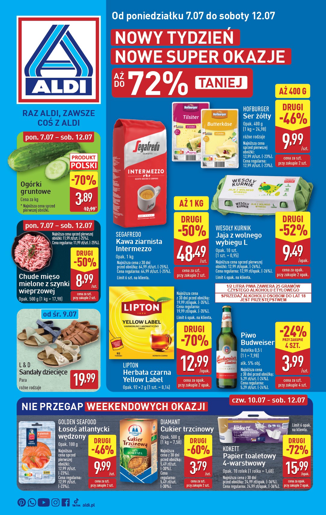 aldi - Gazetka ALDI ważna od 07.07. - 12.07. - page: 1 aldi - Gazetka ALDI ważna od 07.07. - 12.07. - page: 1