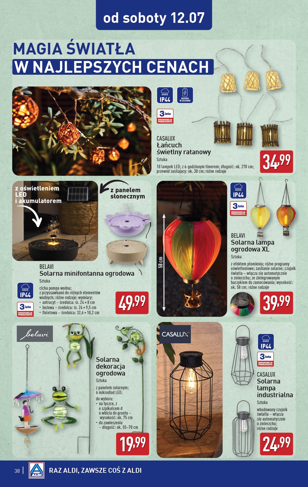 aldi - Gazetka ALDI ważna od 07.07. - 12.07. - page: 38 aldi - Gazetka ALDI ważna od 07.07. - 12.07. - page: 38