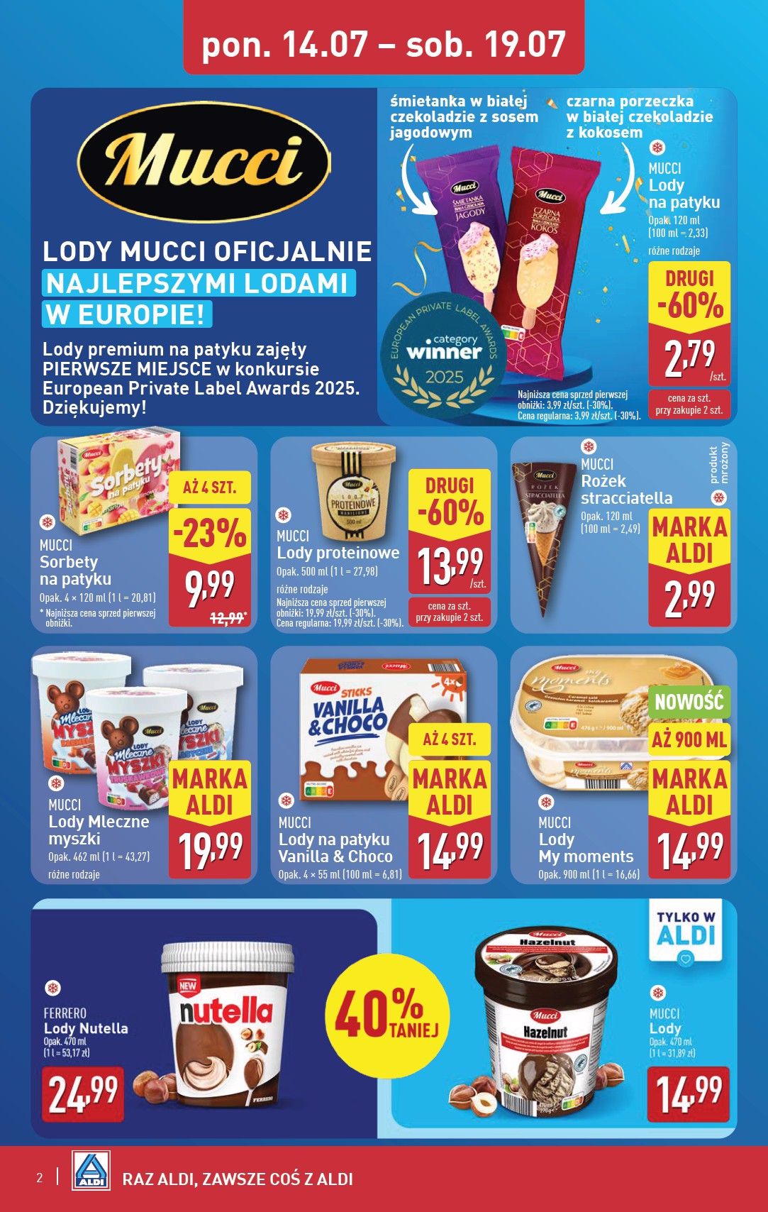 aldi - Gazetka ALDI - Lody ważna od 14.07. - 19.07. - page: 2