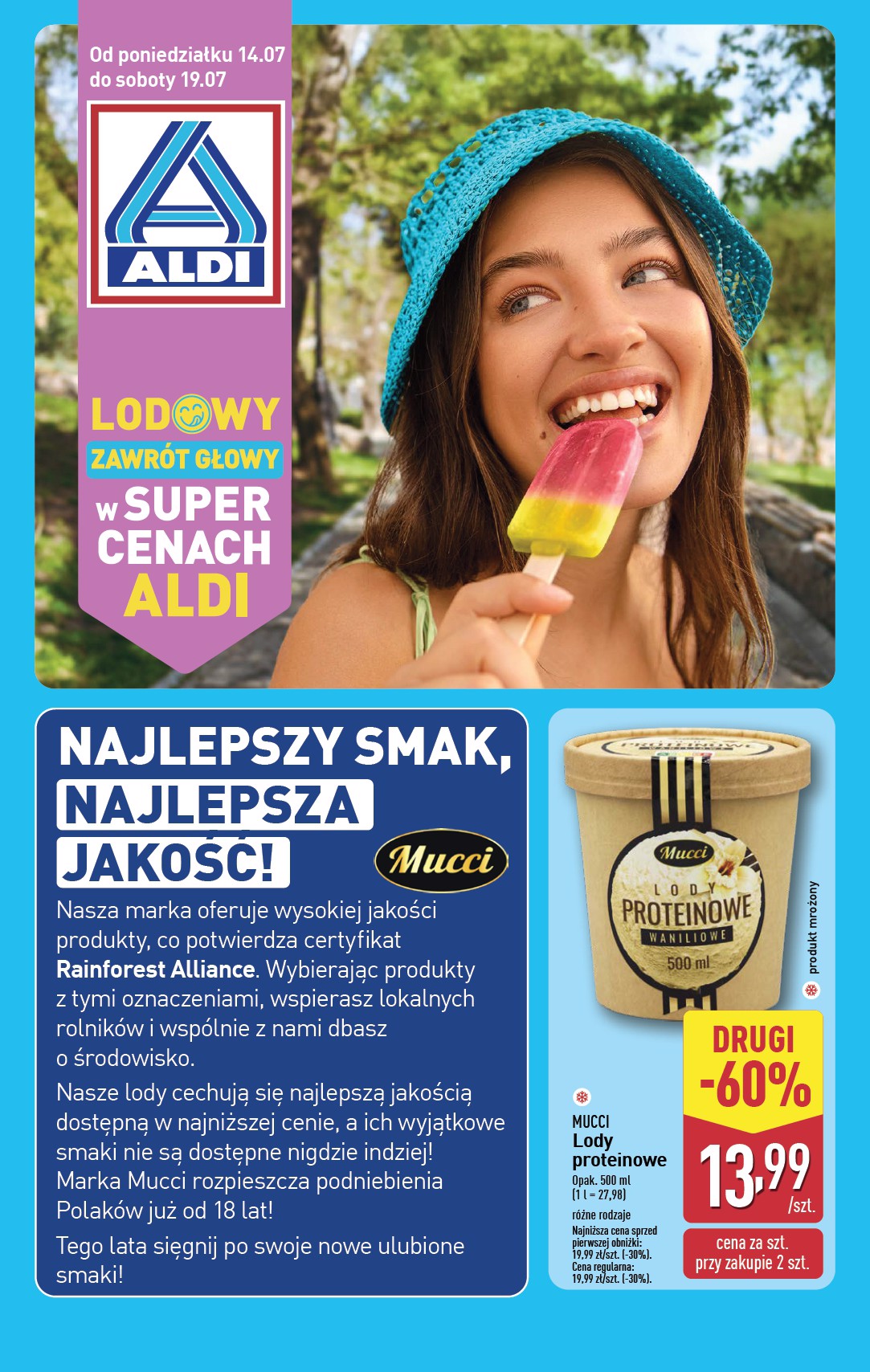 aldi - Gazetka ALDI - Lody ważna od 14.07. - 19.07.