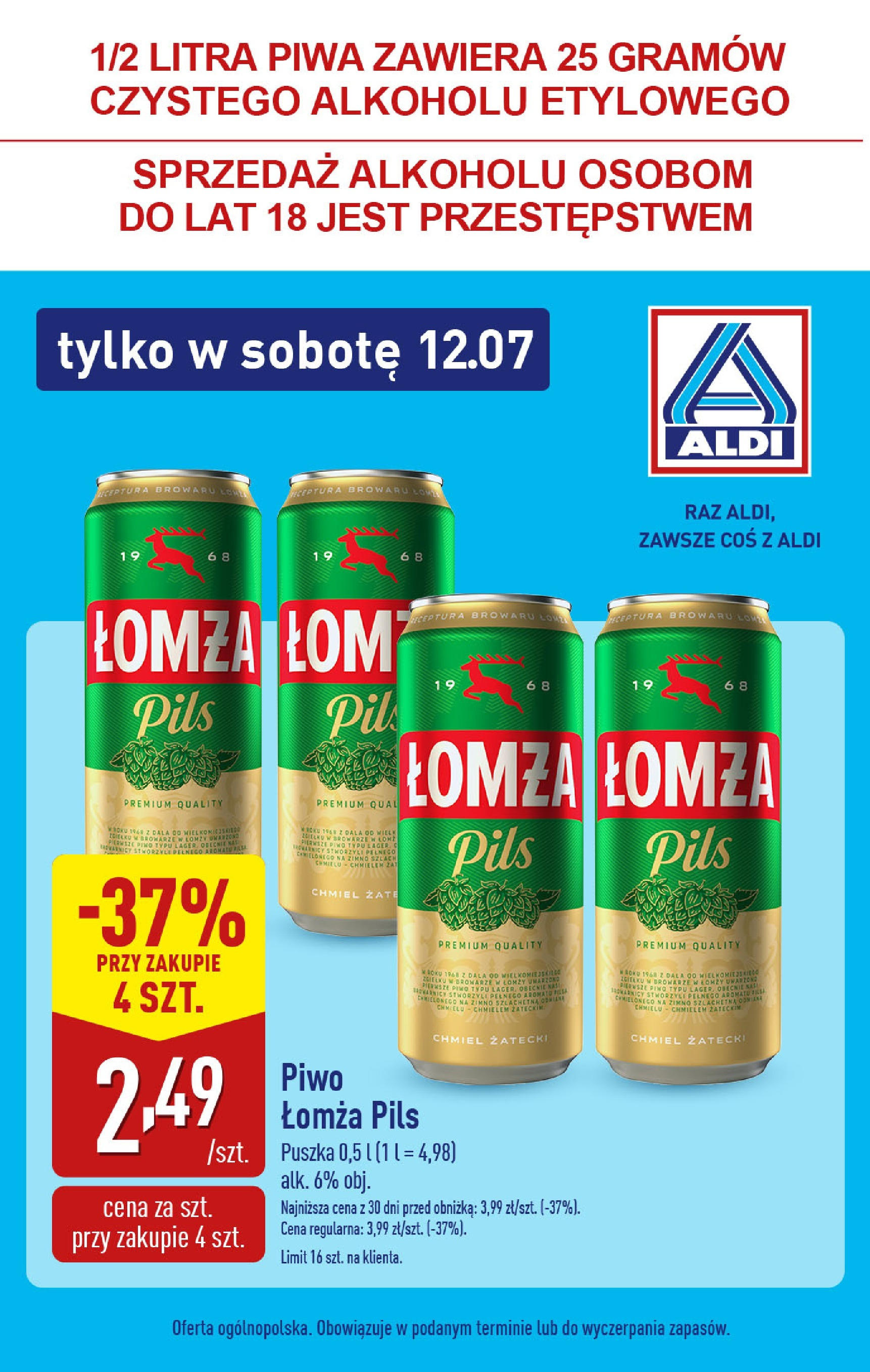 aldi - Gazetka ALDI - Super Sobota - Food ważna od 12.07. - 12.07.