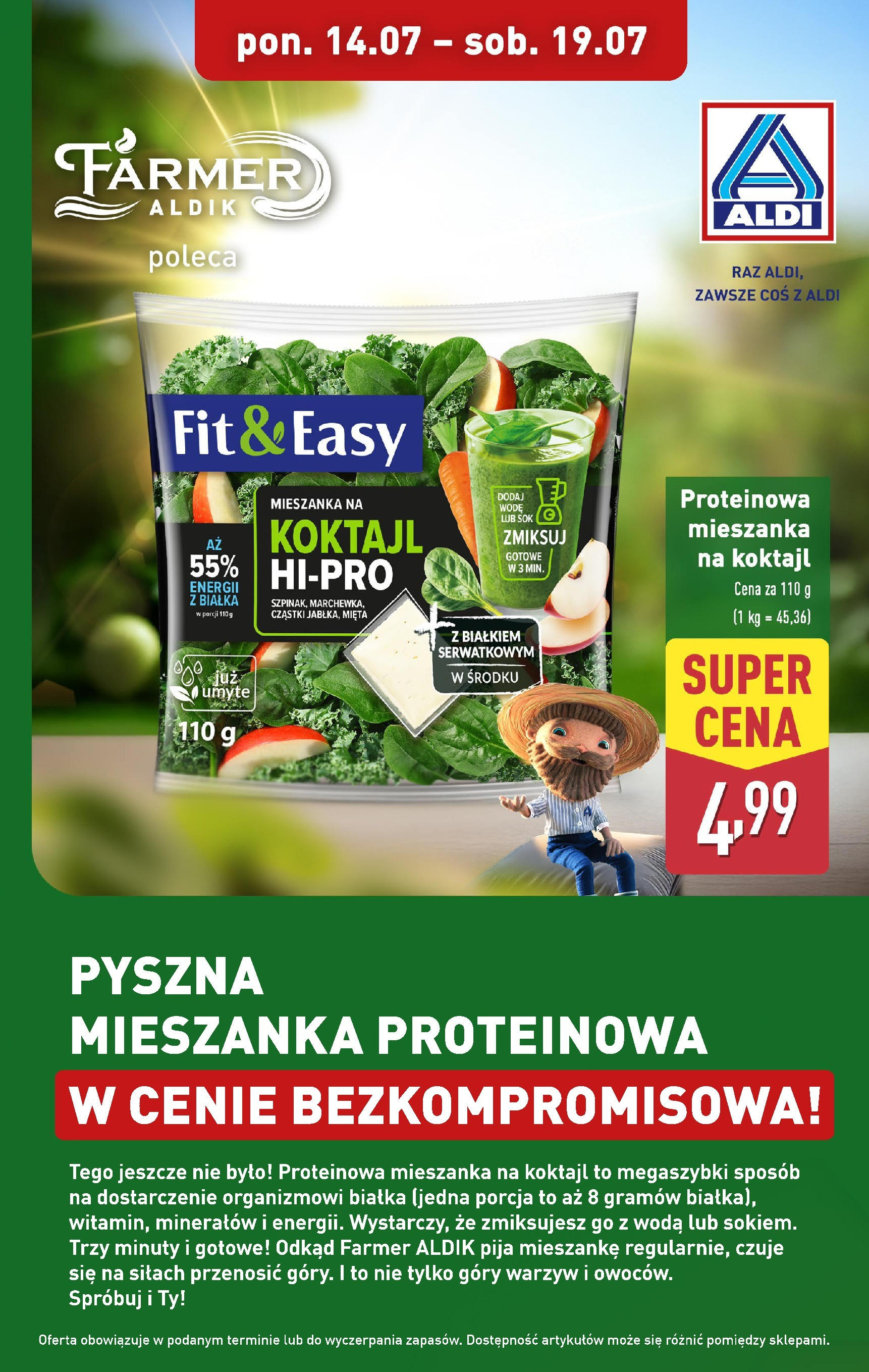 aldi - Gazetka ALDI - Proteinowy mix ważna od 14.07. - 19.07.
