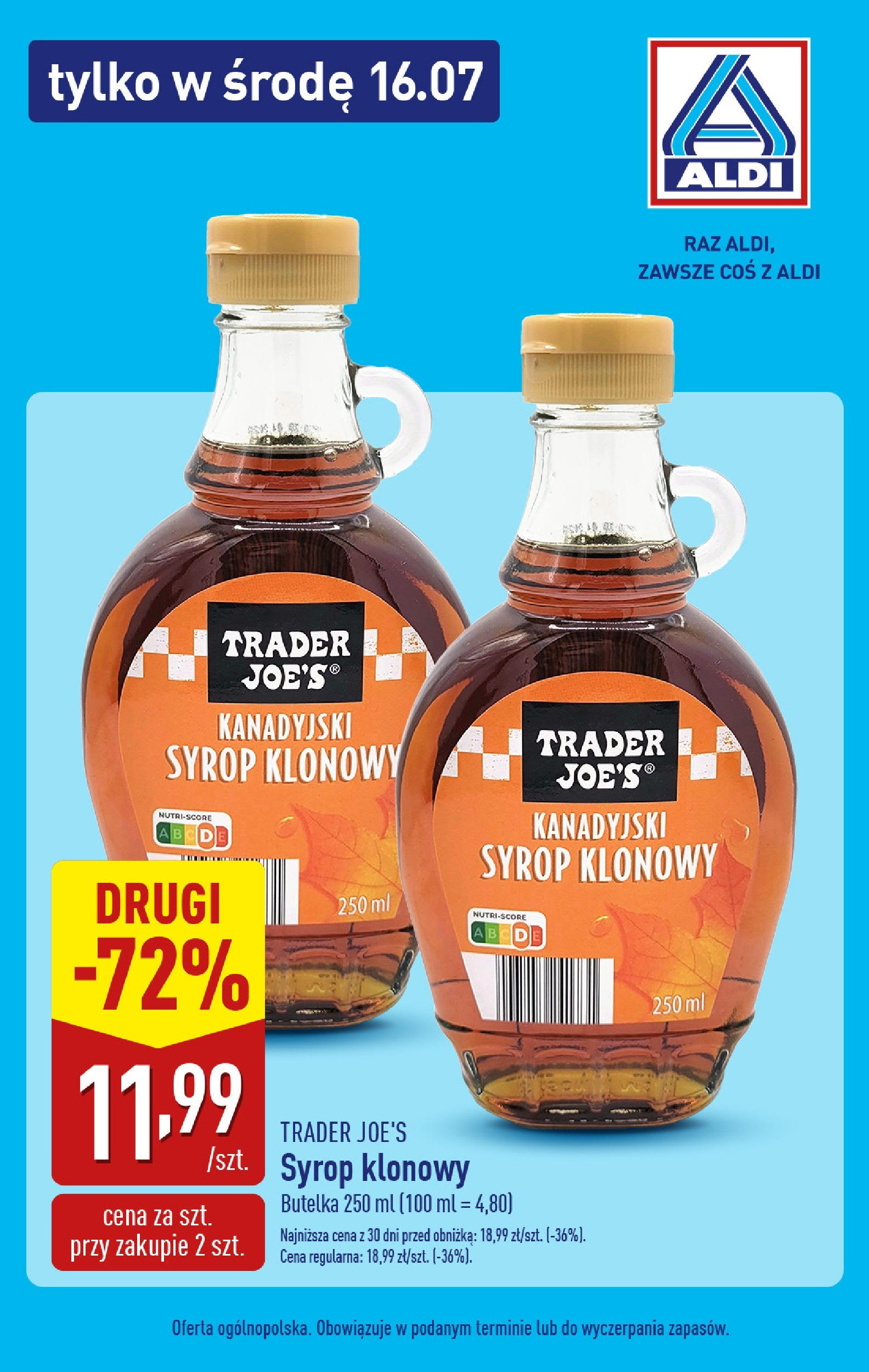 aldi - Gazetka ALDI - Super Środa ważna od 16.07. - 16.07.