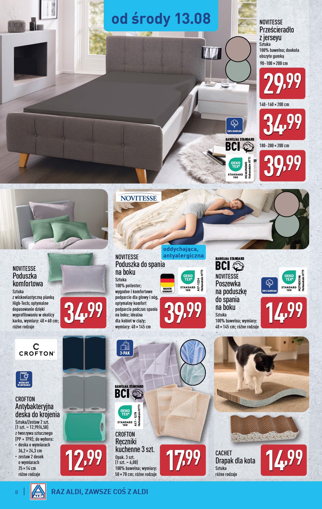 aldi - Gazetka ALDI - Artykuły przemysłowe i tekstylia - ważna od 13.08. do 16.08. - page: 8