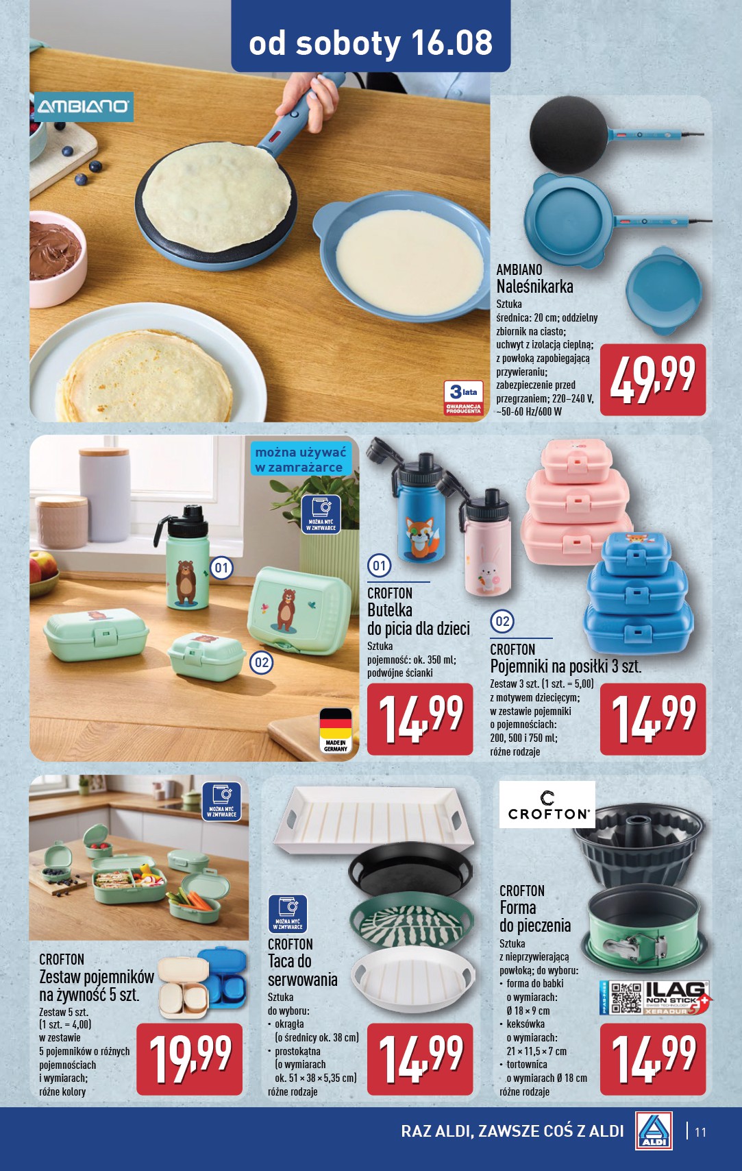 aldi - Gazetka ALDI - Artykuły przemysłowe i tekstylia - ważna od 13.08. do 16.08. - page: 11