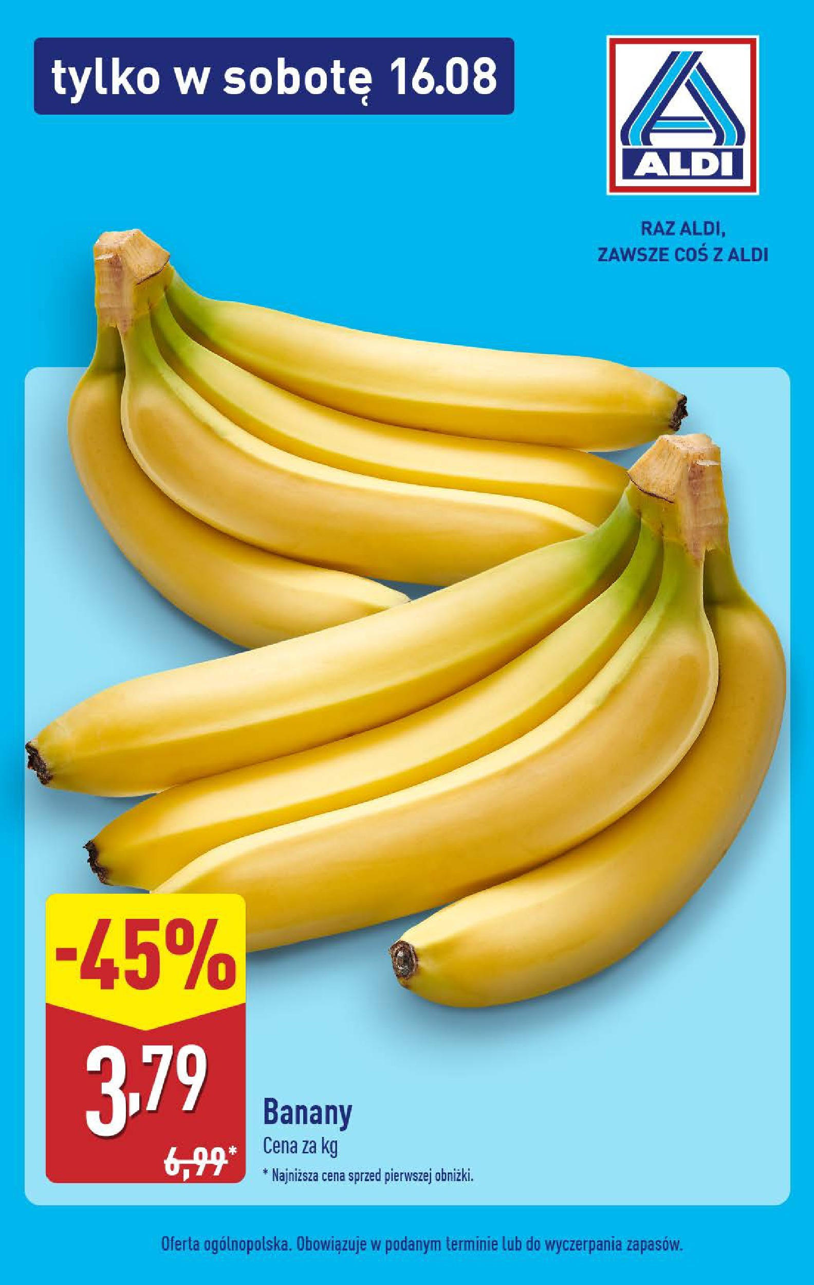 aldi - Gazetka ALDI - Banany - ważna od 16.08. do 16.08.
