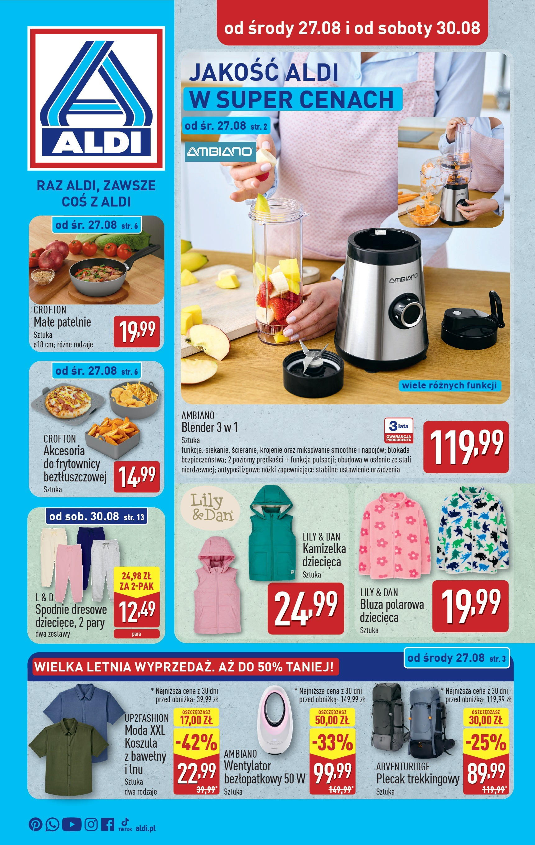 aldi - Gazetka ALDI - Artykuły przemysłowe i tekstylia - ważna od 27.08. do 30.08.