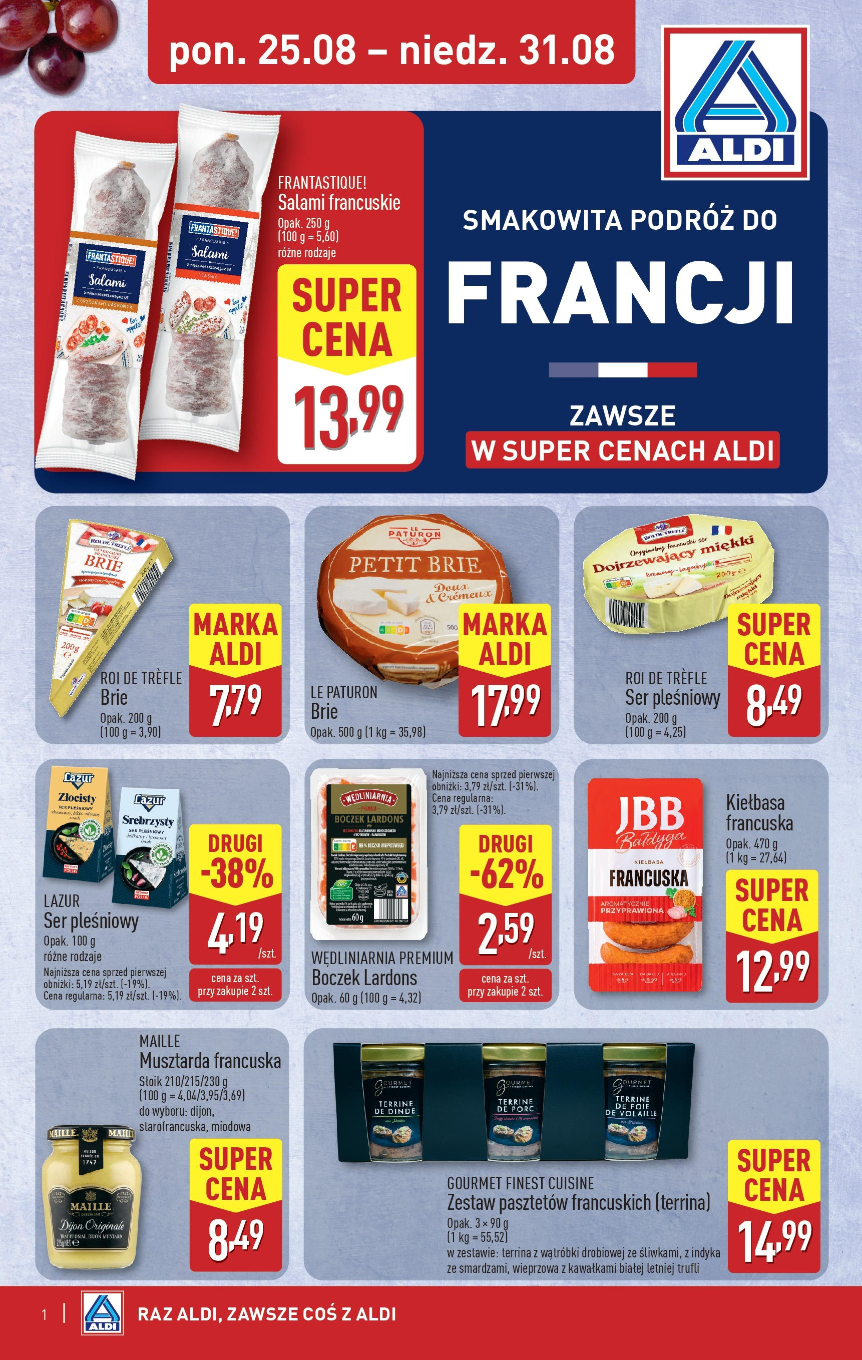aldi - Gazetka ALDI - Tydzień francuski - ważna od 25.08. do 31.08.