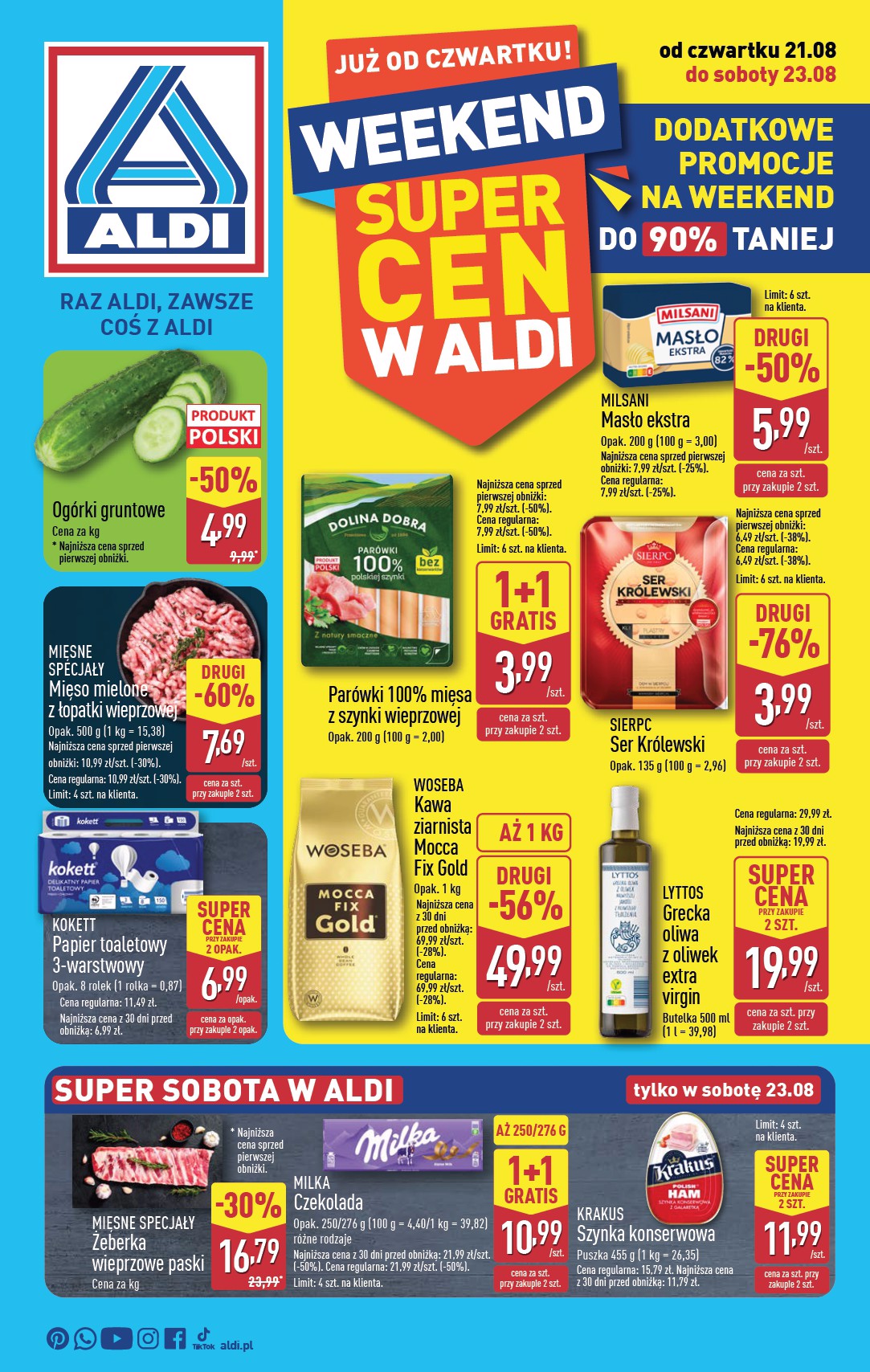 aldi - Gazetka ALDI - Oferta weekendowa - ważna od 21.08. do 23.08.