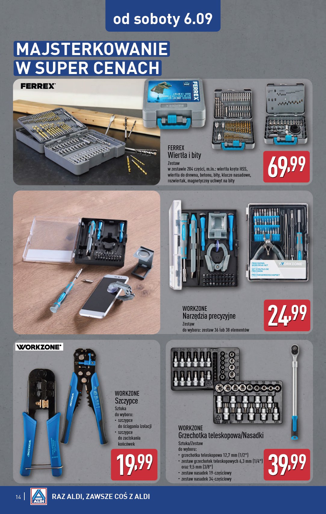 aldi - Gazetka ALDI - Artykuły przemysłowe i tekstylia - ważna od 03.09. do 06.09. - page: 14