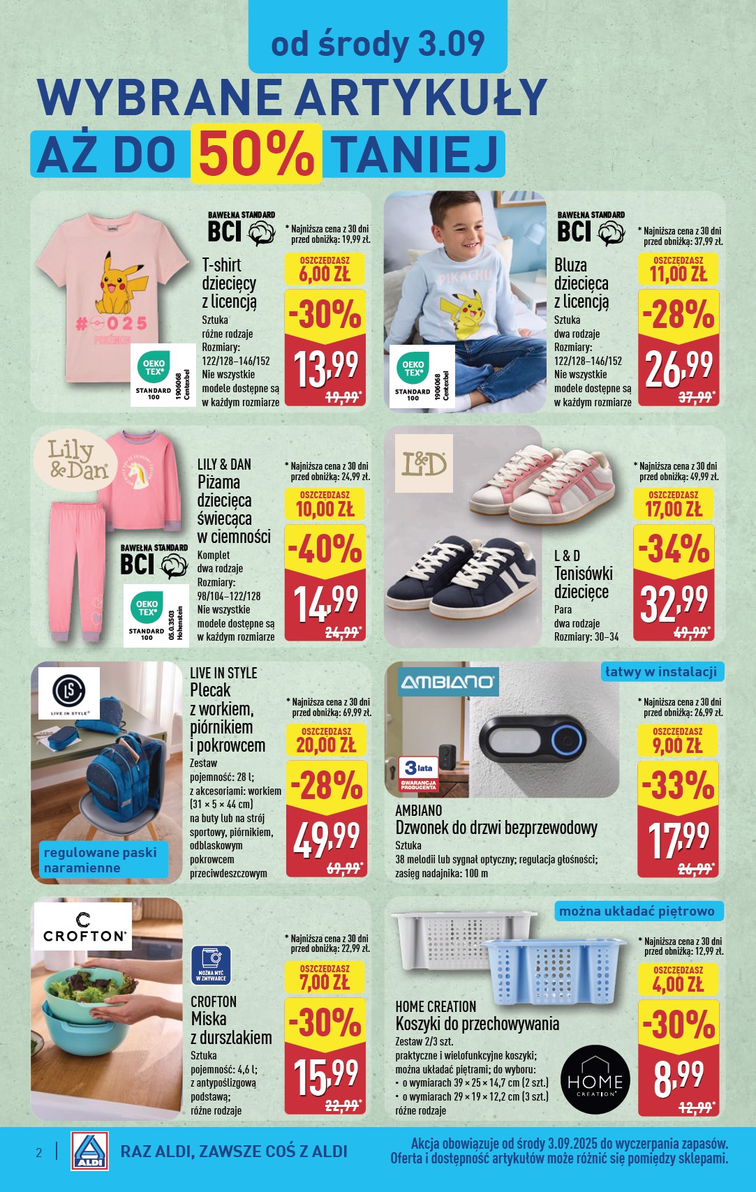 aldi - Gazetka ALDI - Artykuły przemysłowe i tekstylia - ważna od 03.09. do 06.09. - page: 2