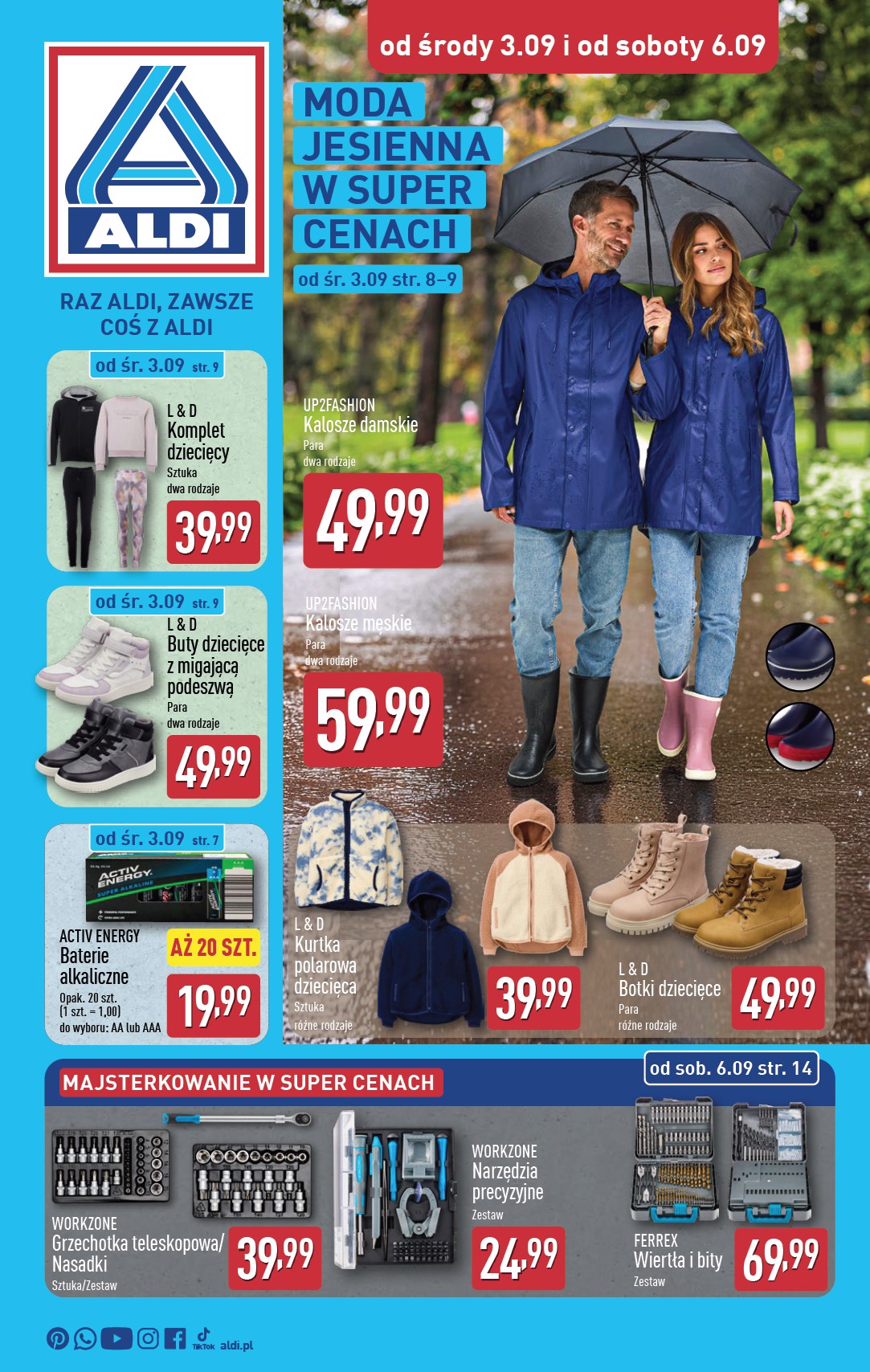 aldi - Gazetka ALDI - Artykuły przemysłowe i tekstylia - ważna od 03.09. do 06.09.