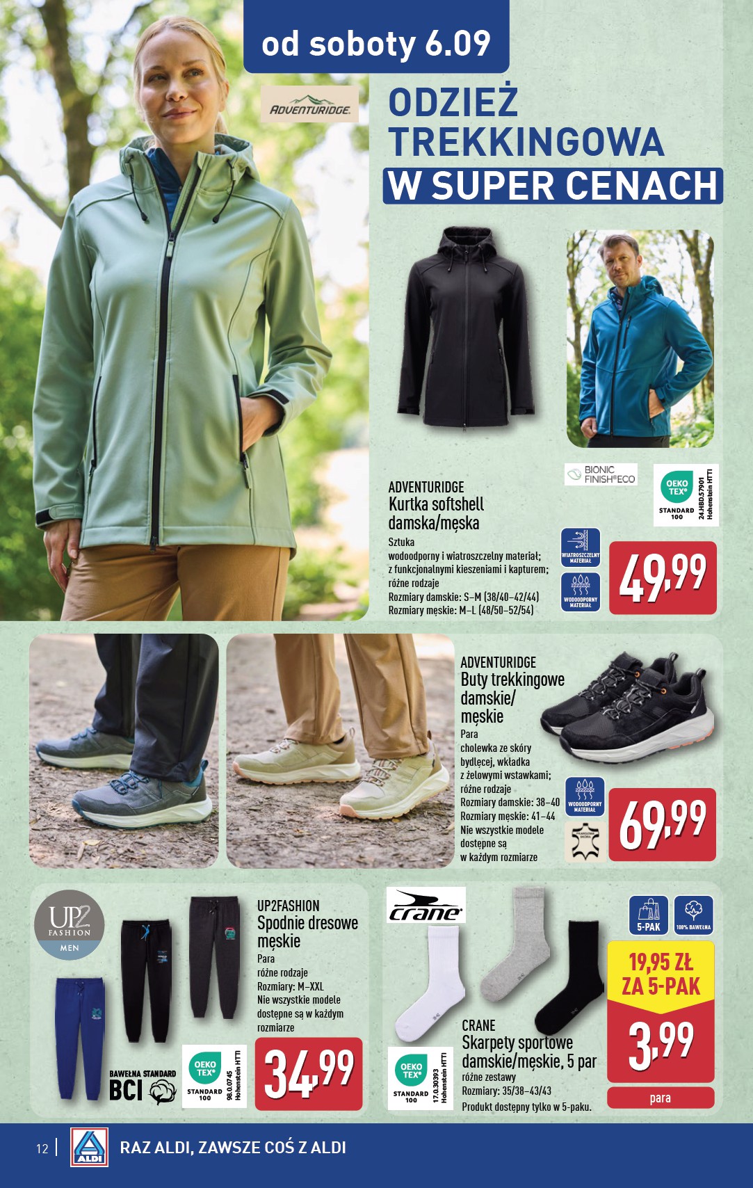aldi - Gazetka ALDI - Artykuły przemysłowe i tekstylia - ważna od 03.09. do 06.09. - page: 12