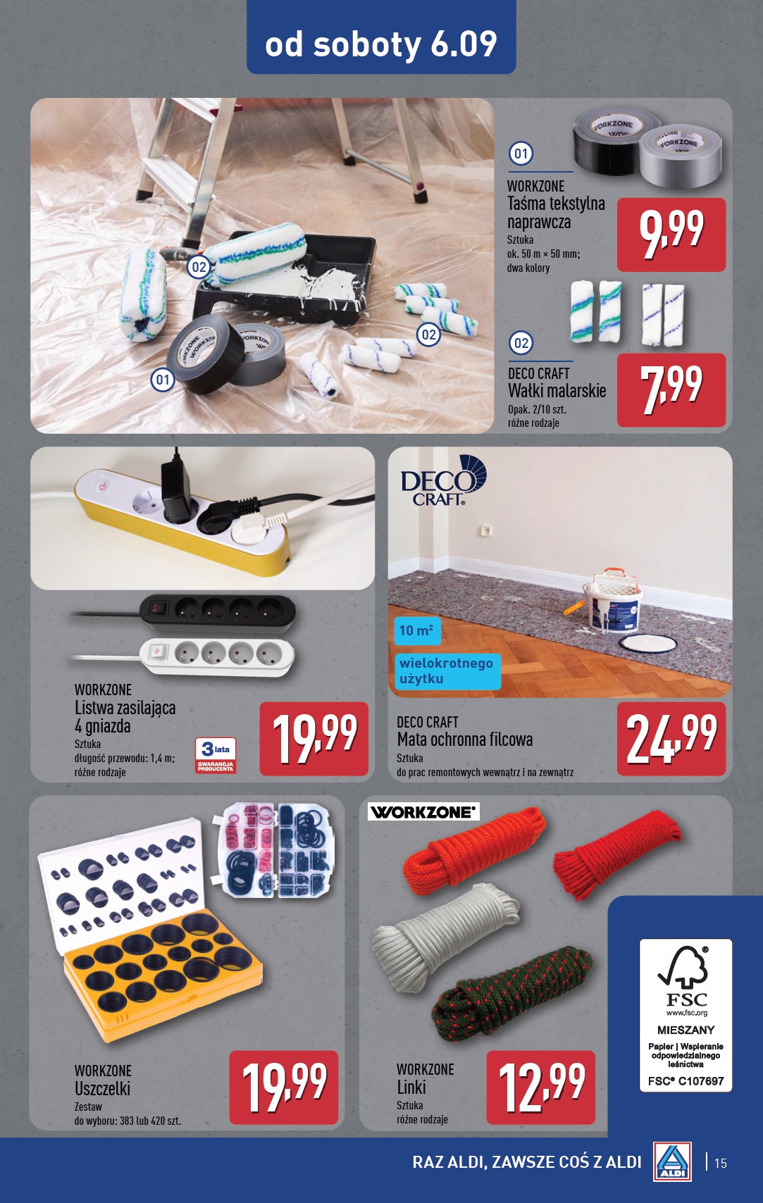 aldi - Gazetka ALDI - Artykuły przemysłowe i tekstylia - ważna od 03.09. do 06.09. - page: 15