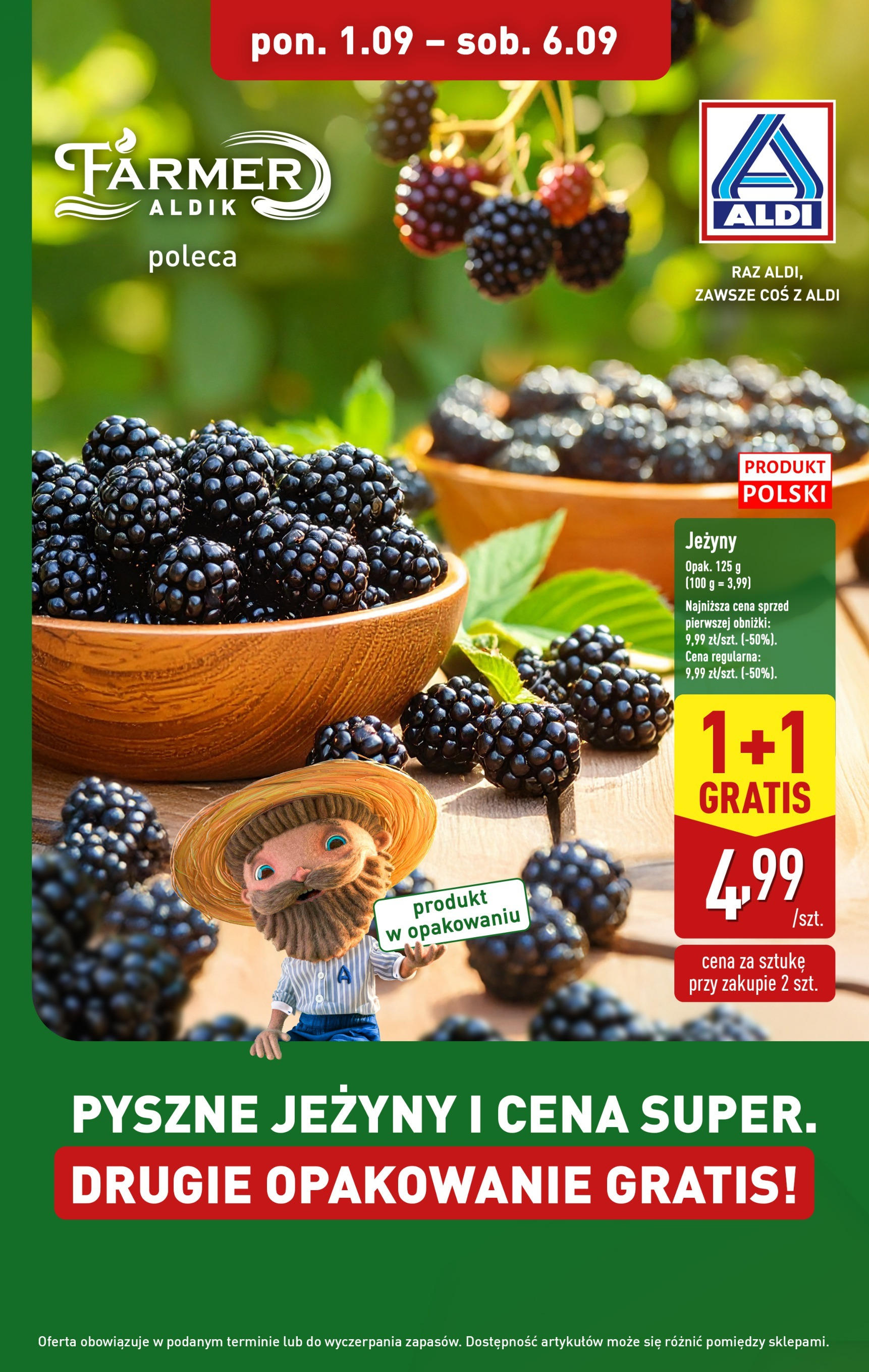 aldi - Gazetka ALDI - Pyszne jeżyny - ważna od 01.09. do 06.09.