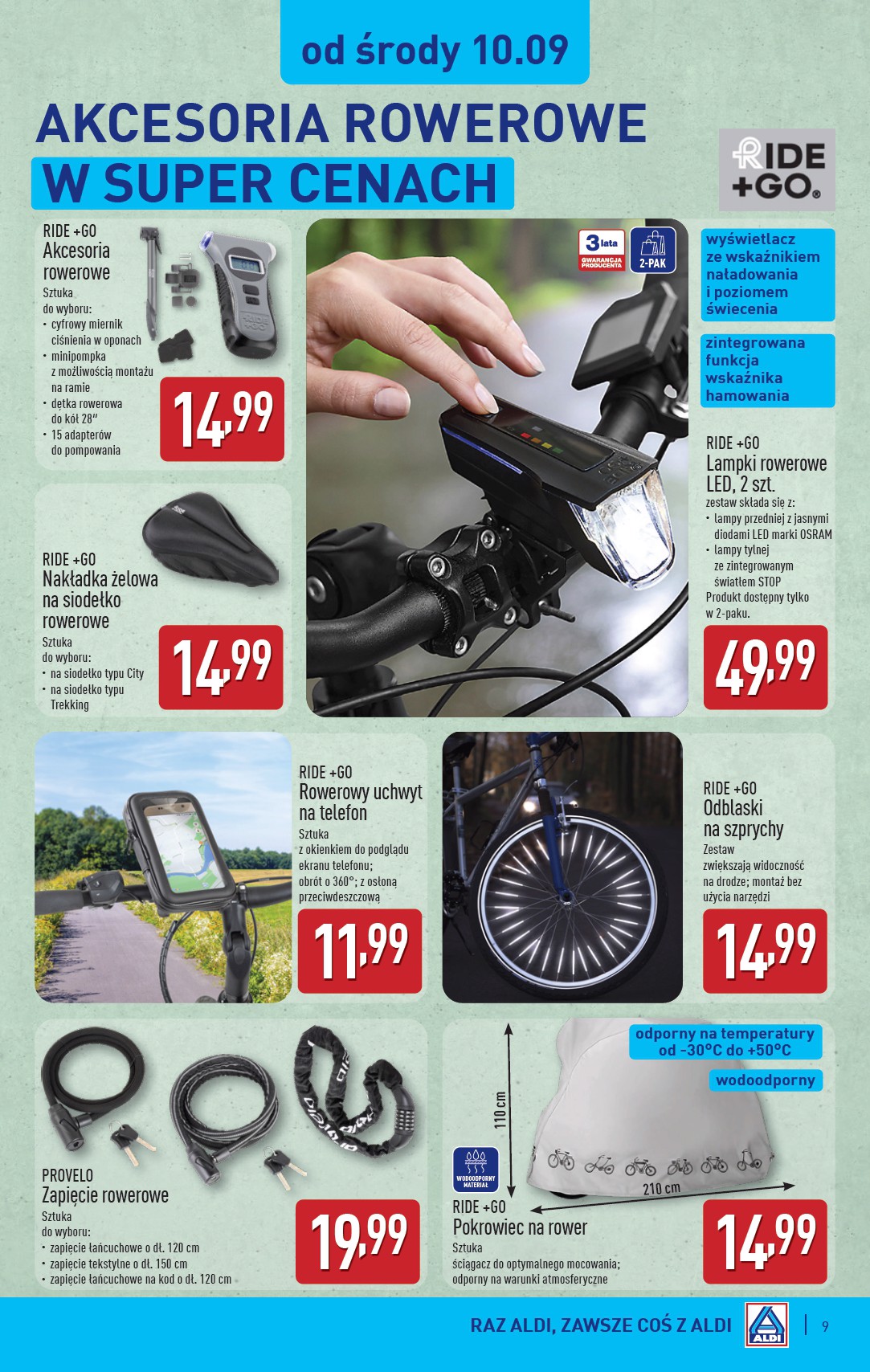 aldi - Gazetka ALDI - Artykuły przemysłowe i tekstylia - ważna od 10.09. do 13.09. - page: 9