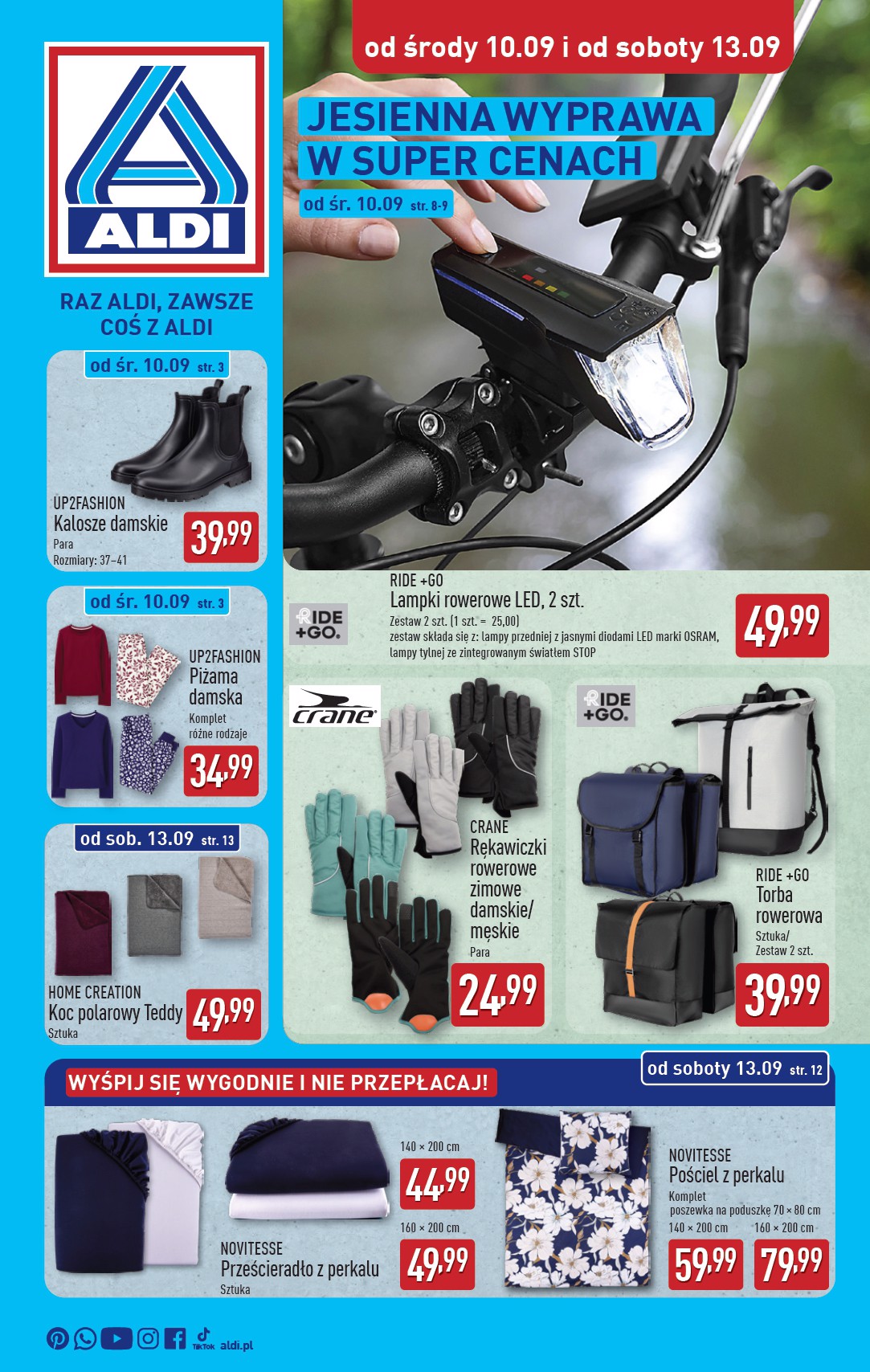 aldi - Gazetka ALDI - Artykuły przemysłowe i tekstylia - ważna od 10.09. do 13.09.