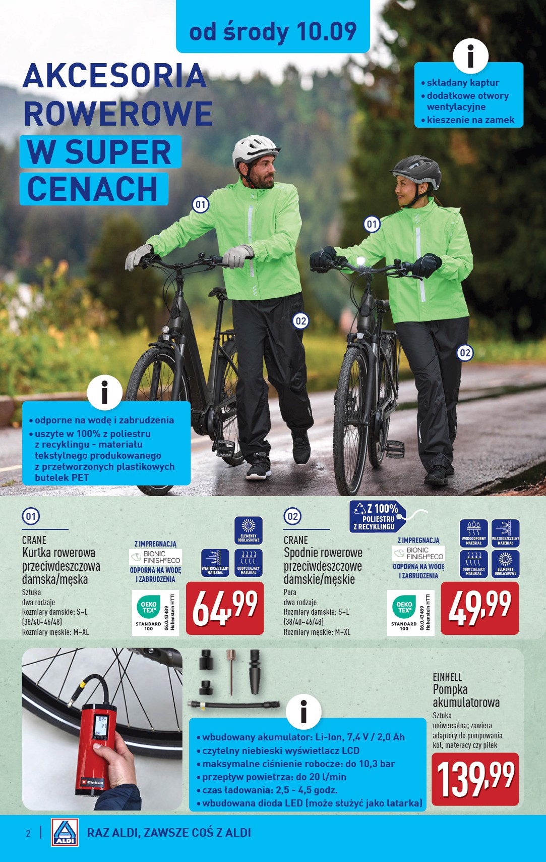 aldi - Gazetka ALDI - Artykuły przemysłowe i tekstylia - ważna od 10.09. do 13.09. - page: 2