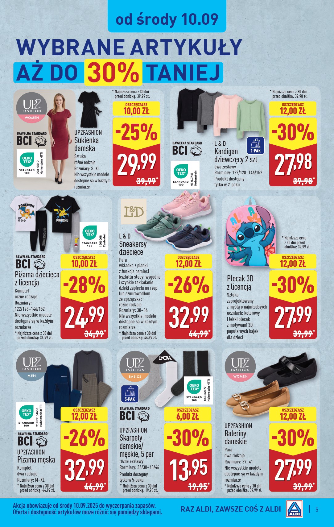 aldi - Gazetka ALDI - Artykuły przemysłowe i tekstylia - ważna od 10.09. do 13.09. - page: 5