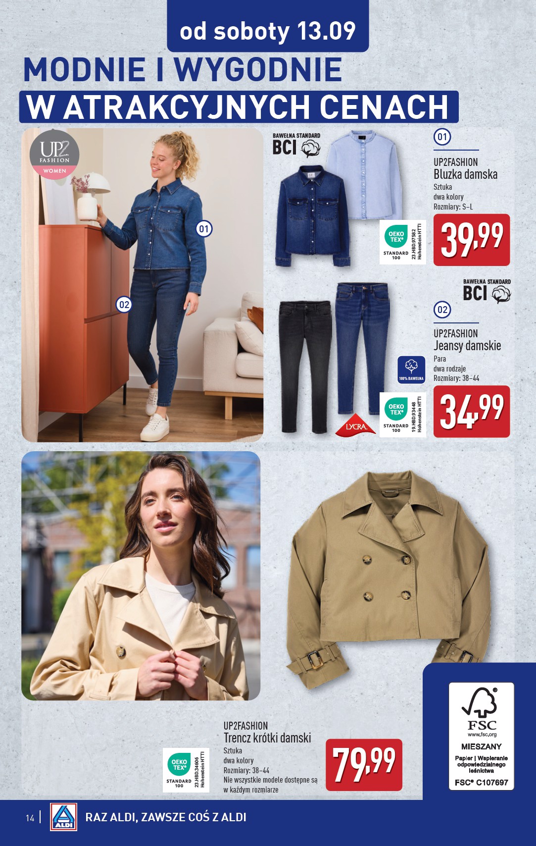 aldi - Gazetka ALDI - Artykuły przemysłowe i tekstylia - ważna od 10.09. do 13.09. - page: 14