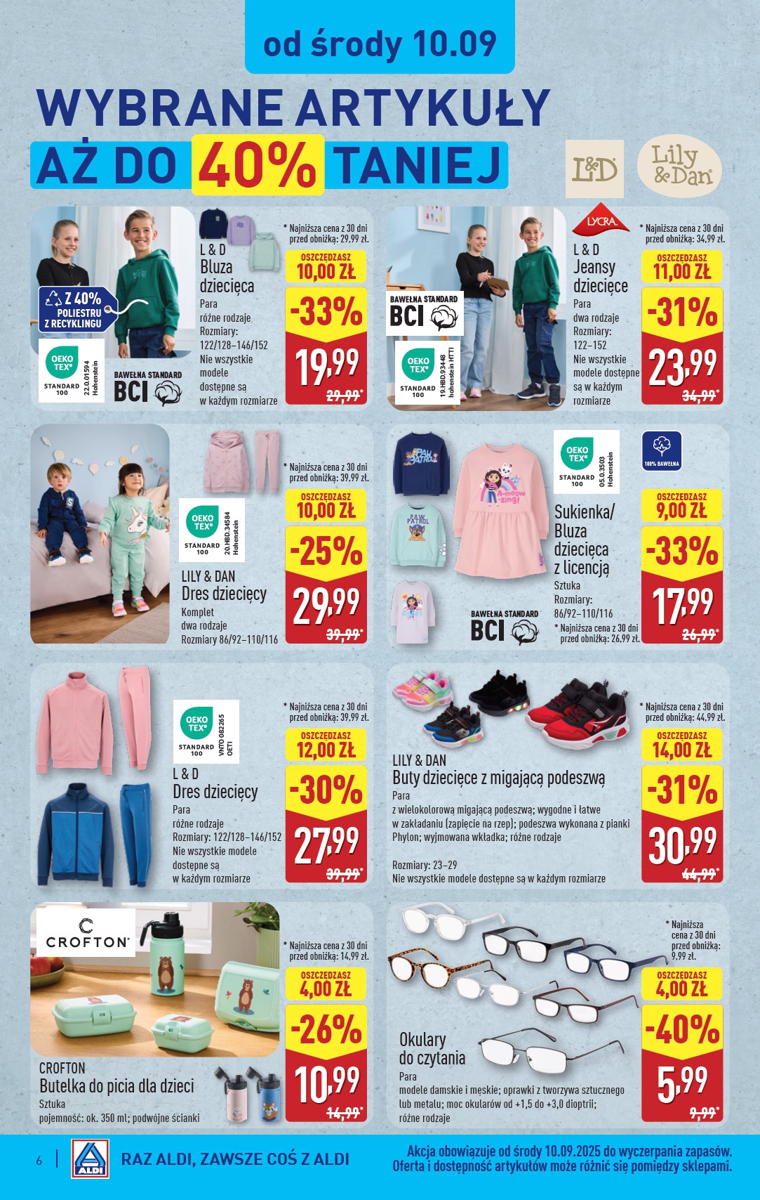 aldi - Gazetka ALDI - Artykuły przemysłowe i tekstylia - ważna od 10.09. do 13.09. - page: 6