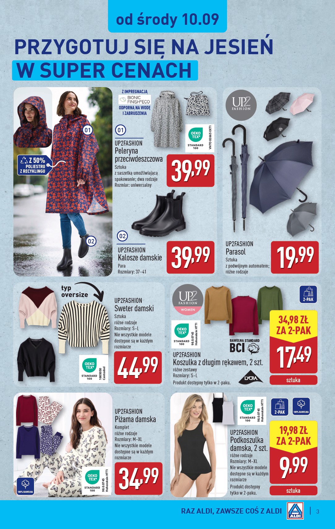 aldi - Gazetka ALDI - Artykuły przemysłowe i tekstylia - ważna od 10.09. do 13.09. - page: 3