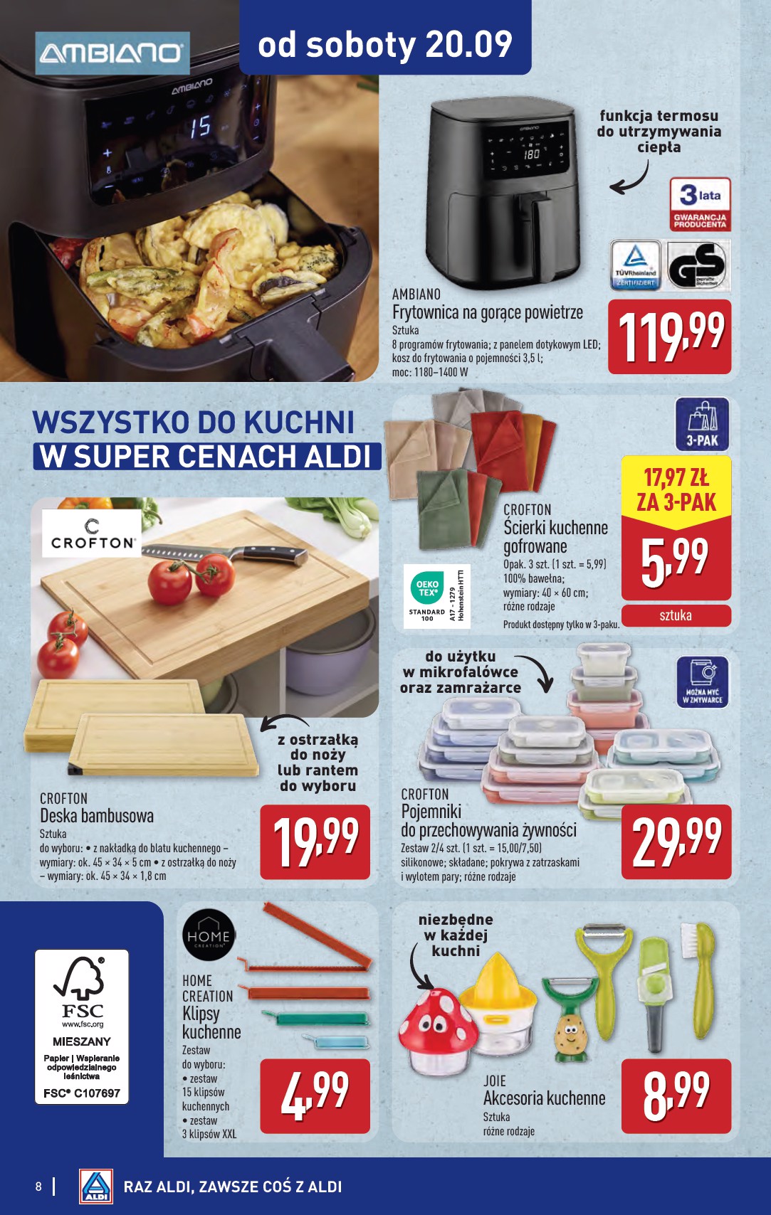 aldi - Gazetka ALDI - Artykuły przemysłowe i tekstylia - ważna od 17.09. do 20.09. - page: 8