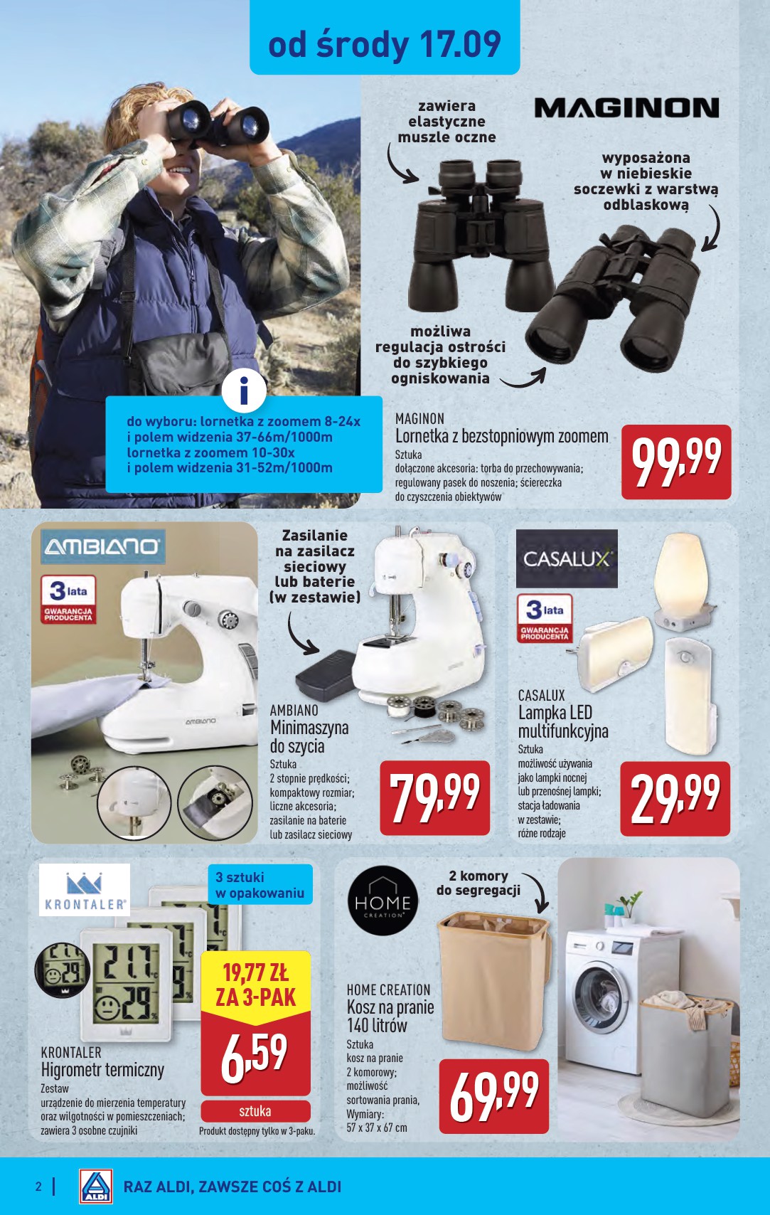 aldi - Gazetka ALDI - Artykuły przemysłowe i tekstylia - ważna od 17.09. do 20.09. - page: 2