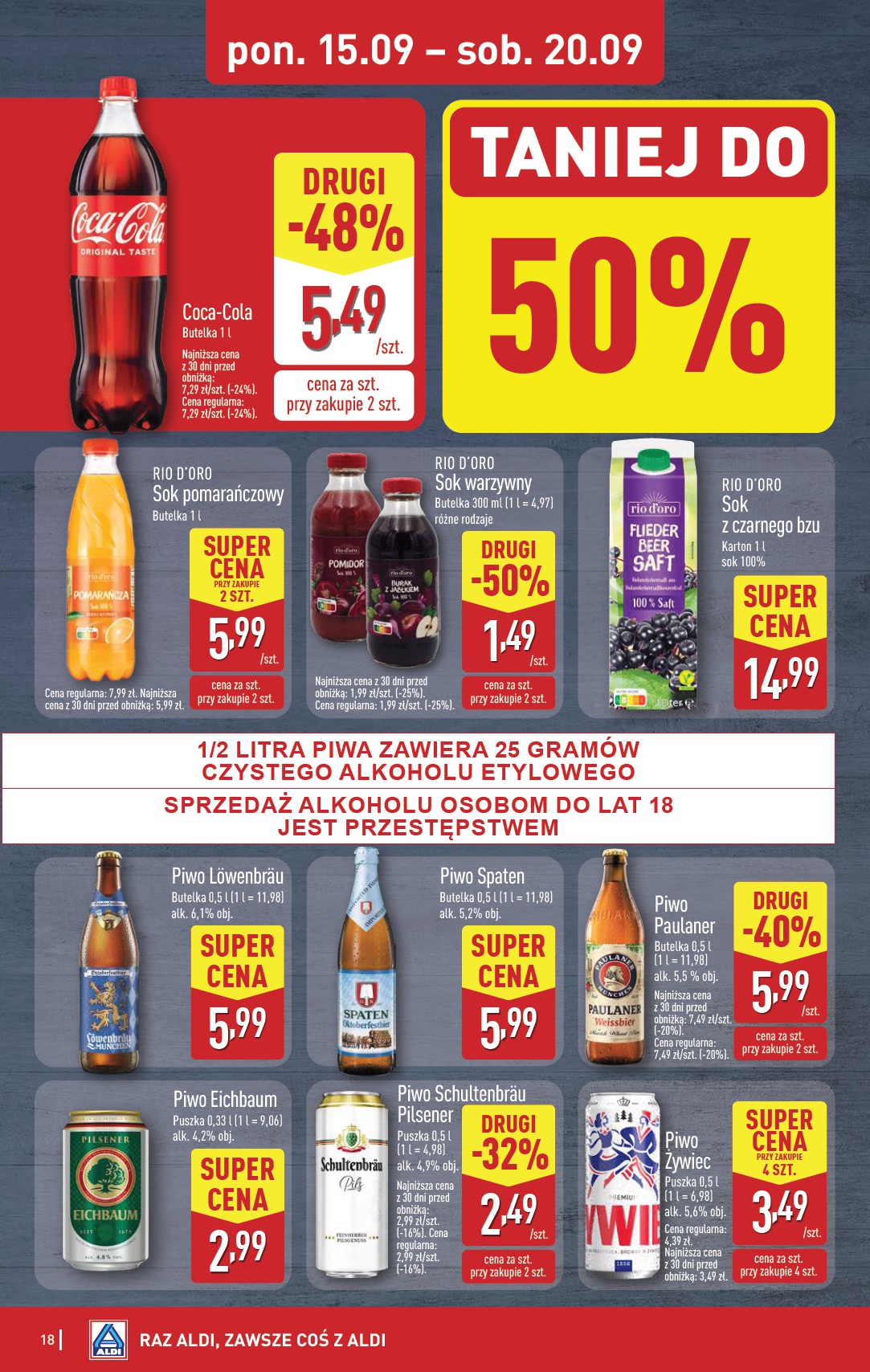 aldi - Gazetka ALDI - ważna od 15.09. do 20.09. - page: 18 aldi - Gazetka ALDI - ważna od 15.09. do 20.09. - page: 18