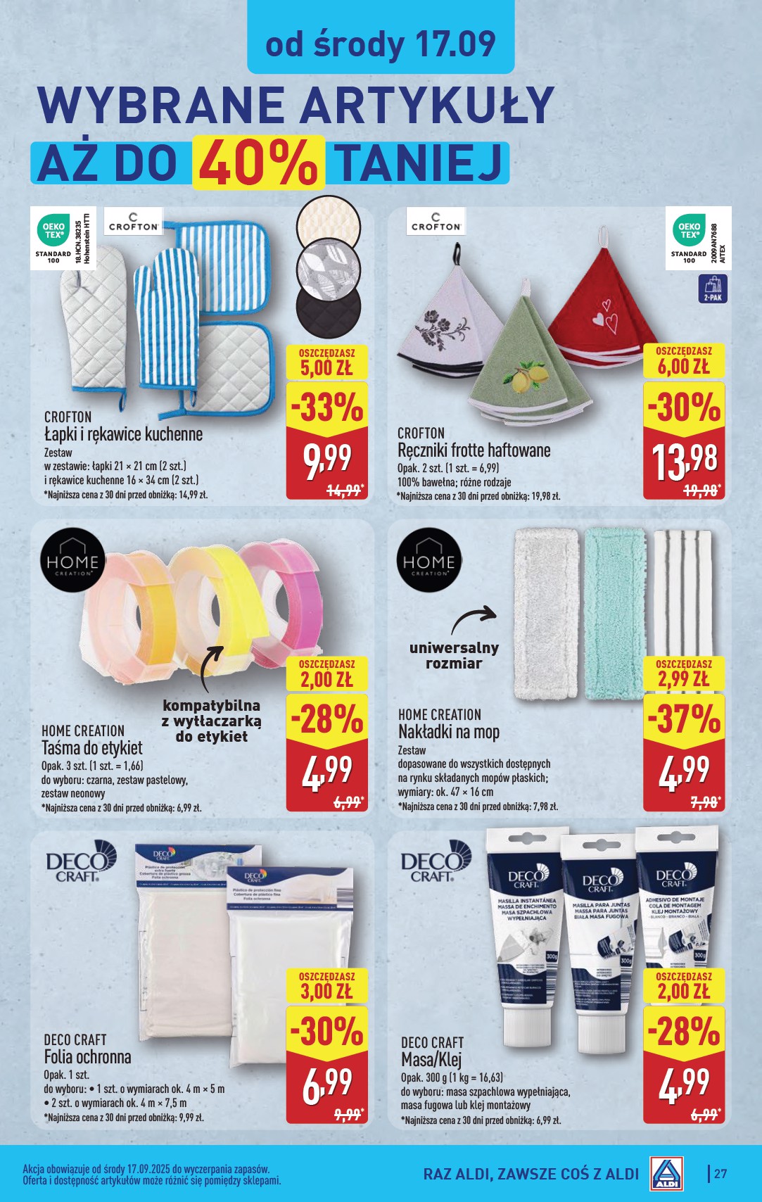 aldi - Gazetka ALDI - ważna od 15.09. do 20.09. - page: 27 aldi - Gazetka ALDI - ważna od 15.09. do 20.09. - page: 27