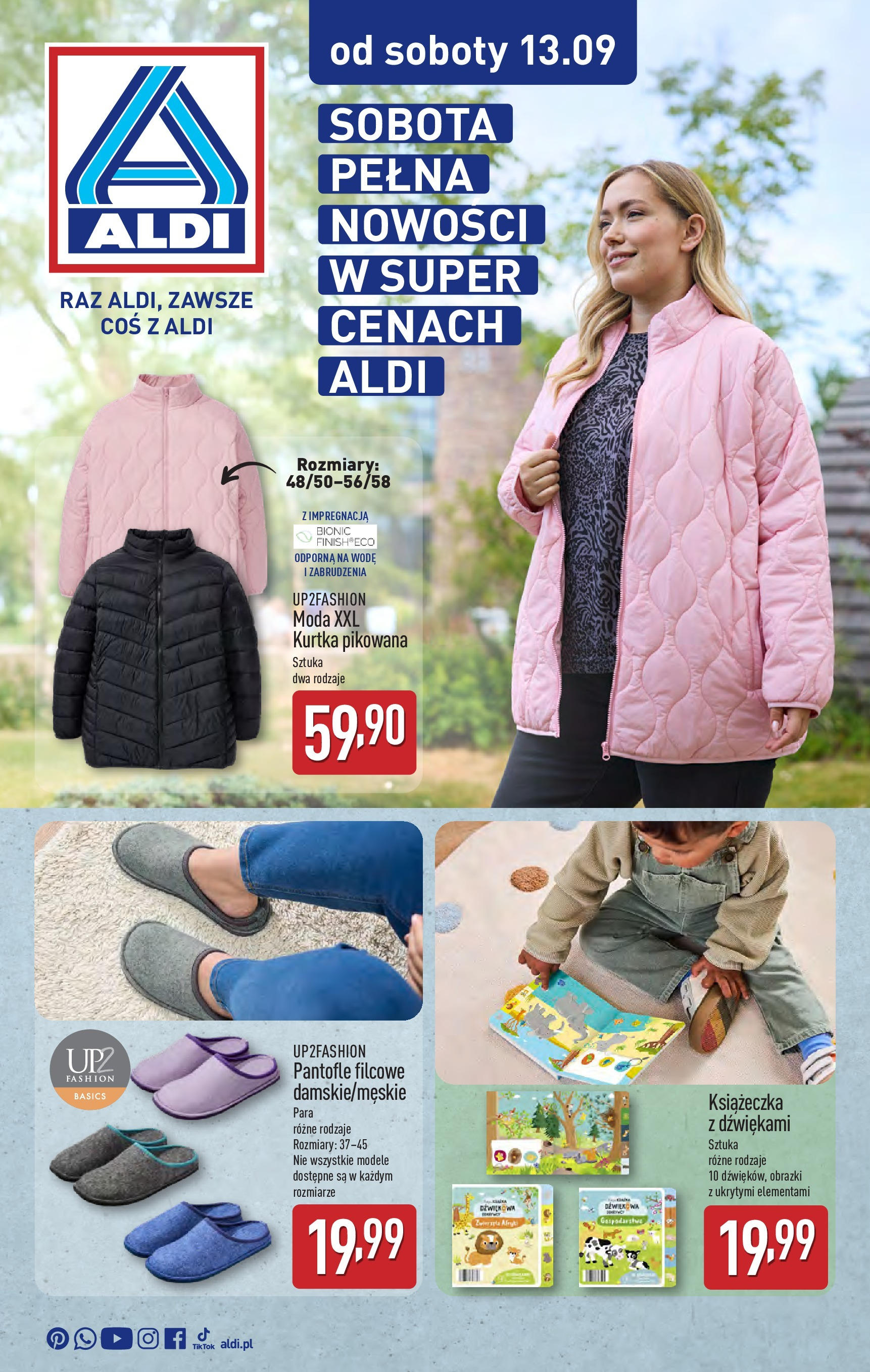 aldi - Gazetka ALDI - Sobota pełna nowości - ważna od 13.09. do 19.09.