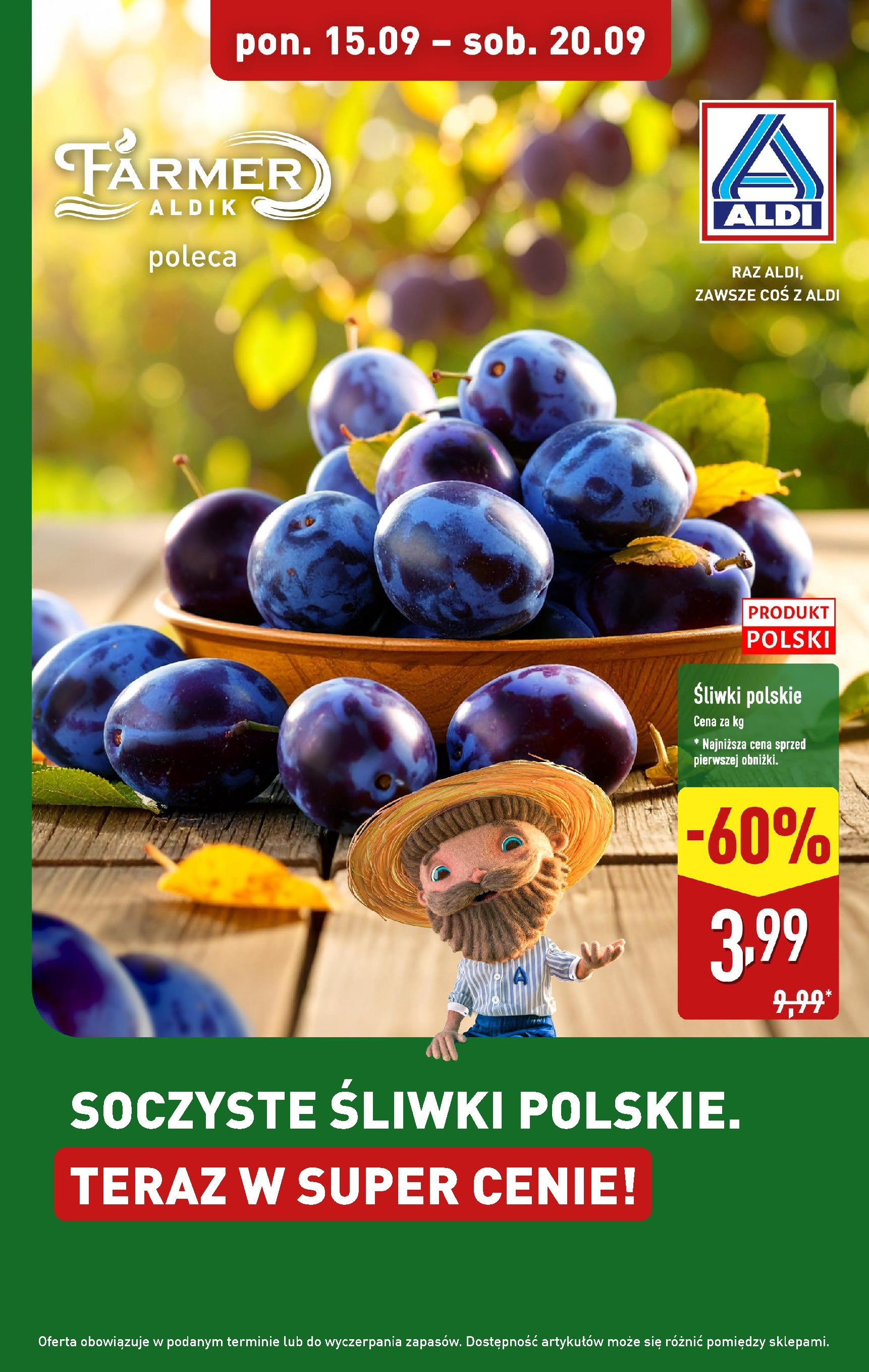 aldi - Gazetka ALDI - Soczyste śliwki - ważna od 15.09. do 20.09.