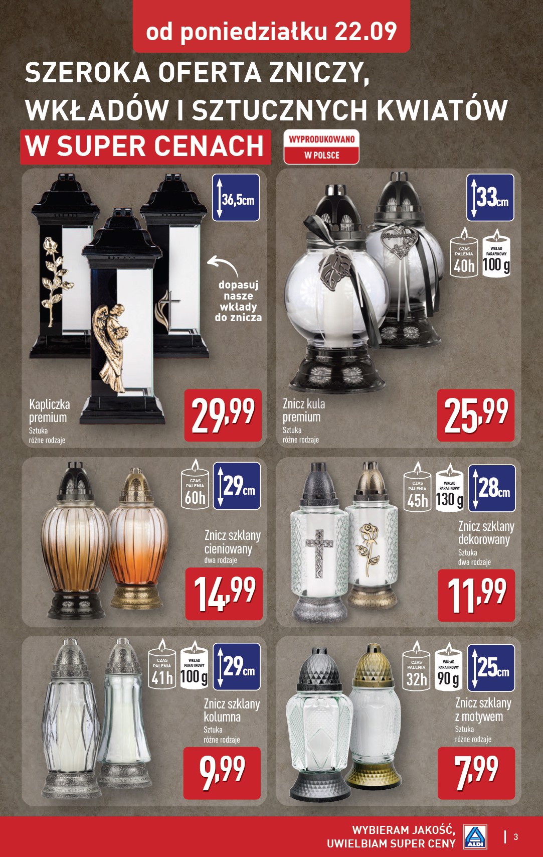 aldi - Gazetka ALDI - Artykuły przemysłowe i tekstylia - ważna od 22.09. do 27.09. - page: 3