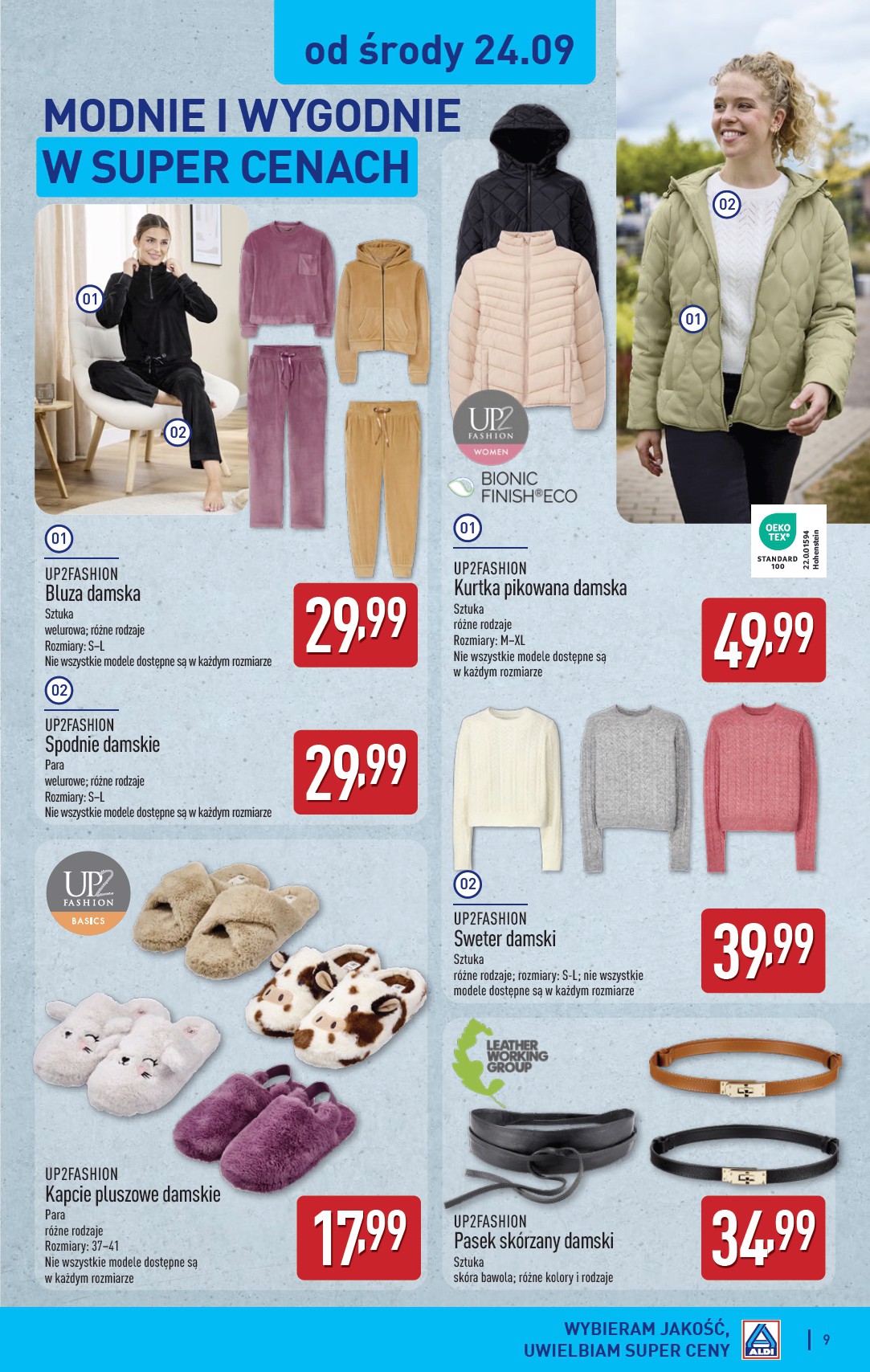 aldi - Gazetka ALDI - Artykuły przemysłowe i tekstylia - ważna od 22.09. do 27.09. - page: 9