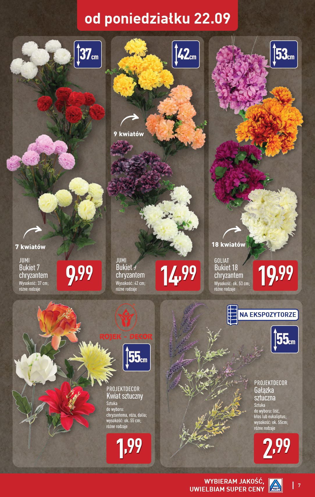 aldi - Gazetka ALDI - Artykuły przemysłowe i tekstylia - ważna od 22.09. do 27.09. - page: 7