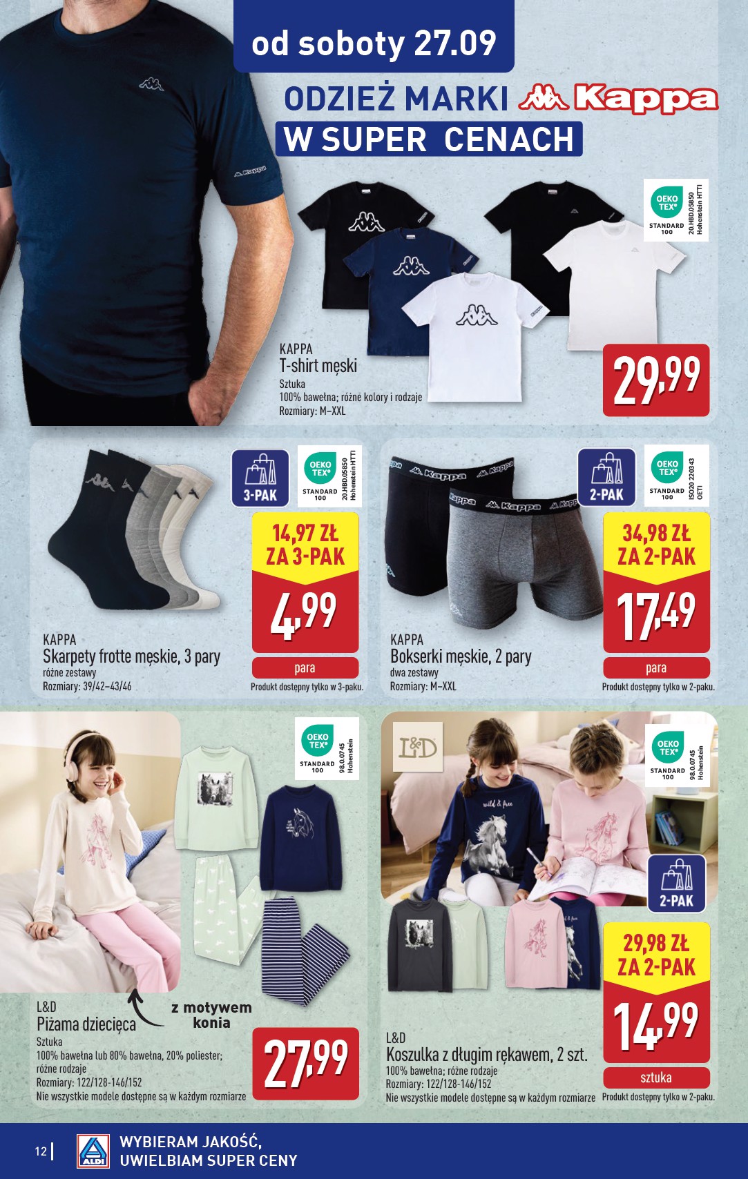 aldi - Gazetka ALDI - Artykuły przemysłowe i tekstylia - ważna od 22.09. do 27.09. - page: 12