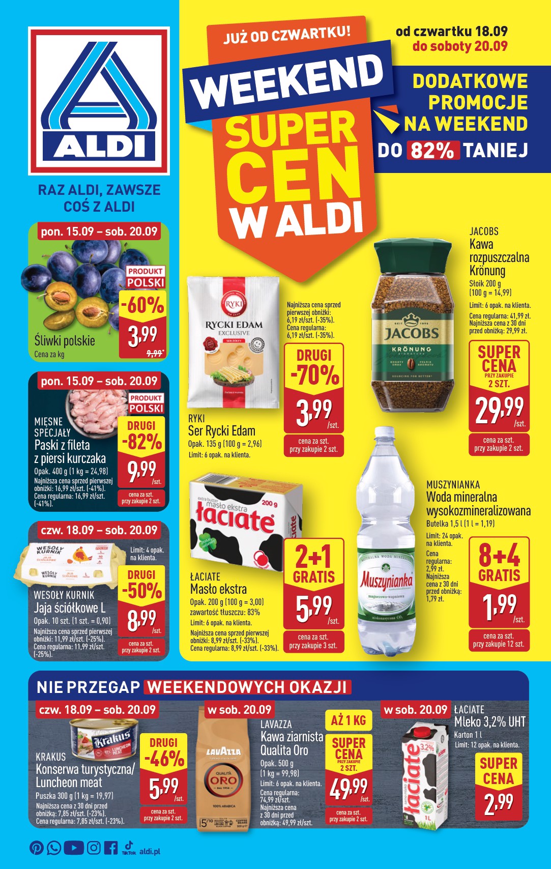 aldi - Gazetka ALDI - Oferta weekendowa - ważna od 18.09. do 20.09.